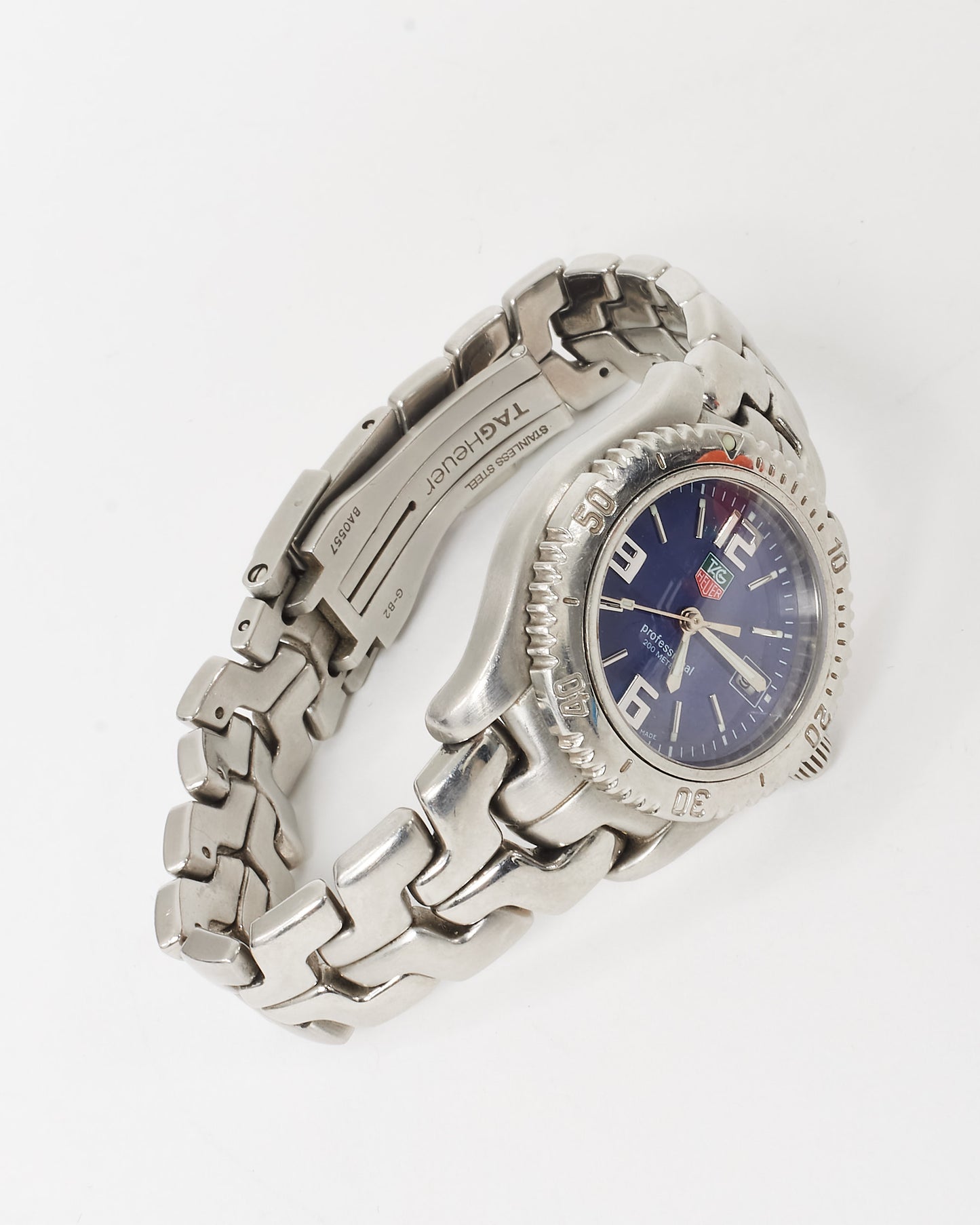 Tag Heuer Blue Dial Premeir 21 mm Stainless Link Steel Watch