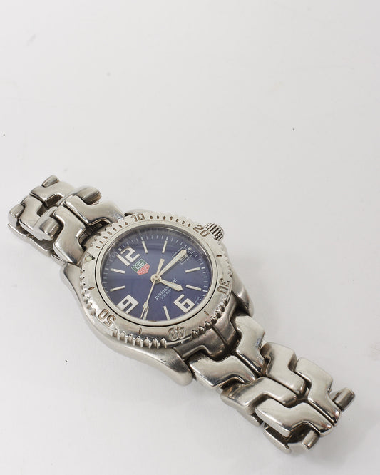 Tag Heuer Blue Dial Premeir 21 mm Stainless Link Steel Watch