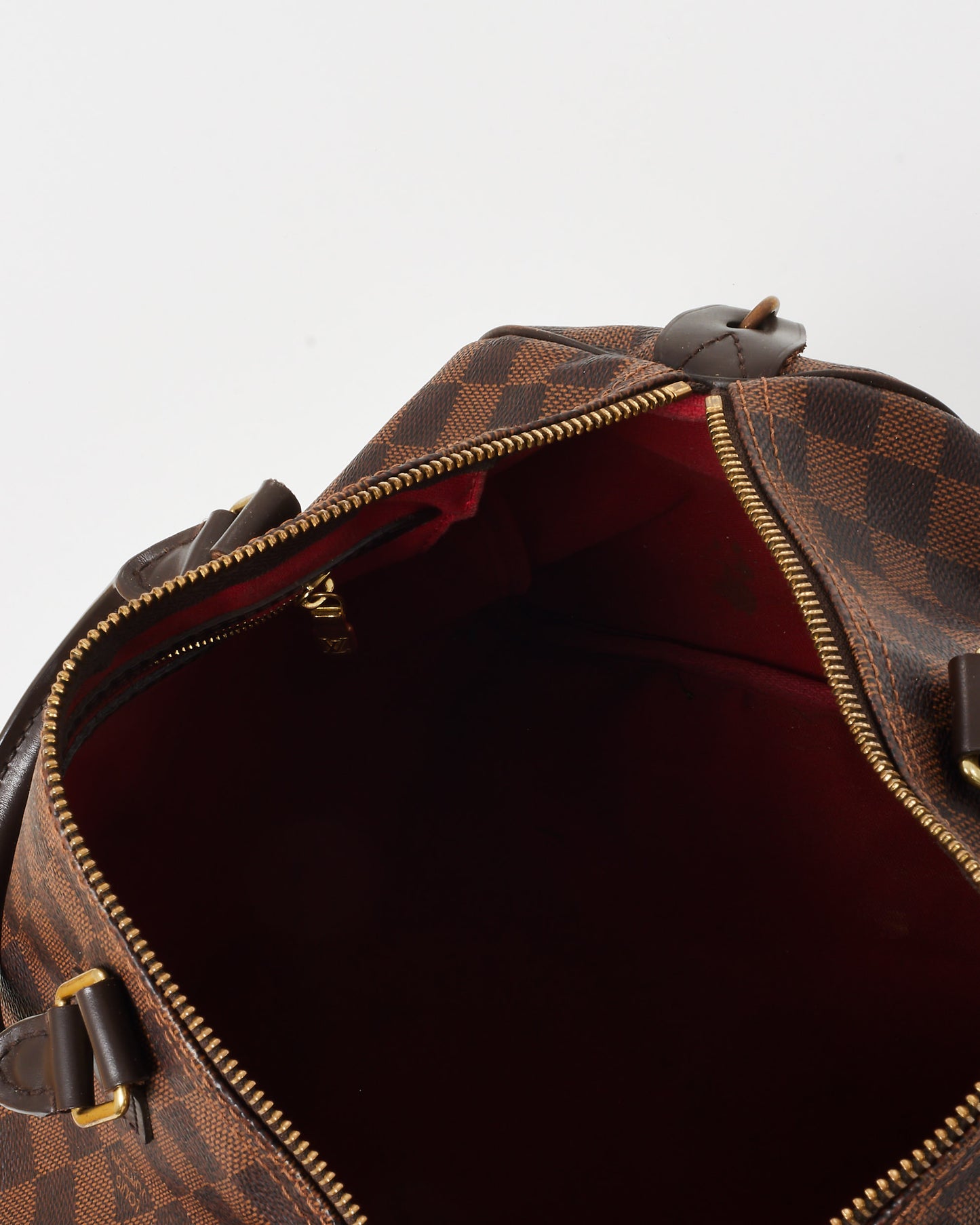 Louis Vuitton Damier Ebene Coated Canvas Speedy 30 Bag