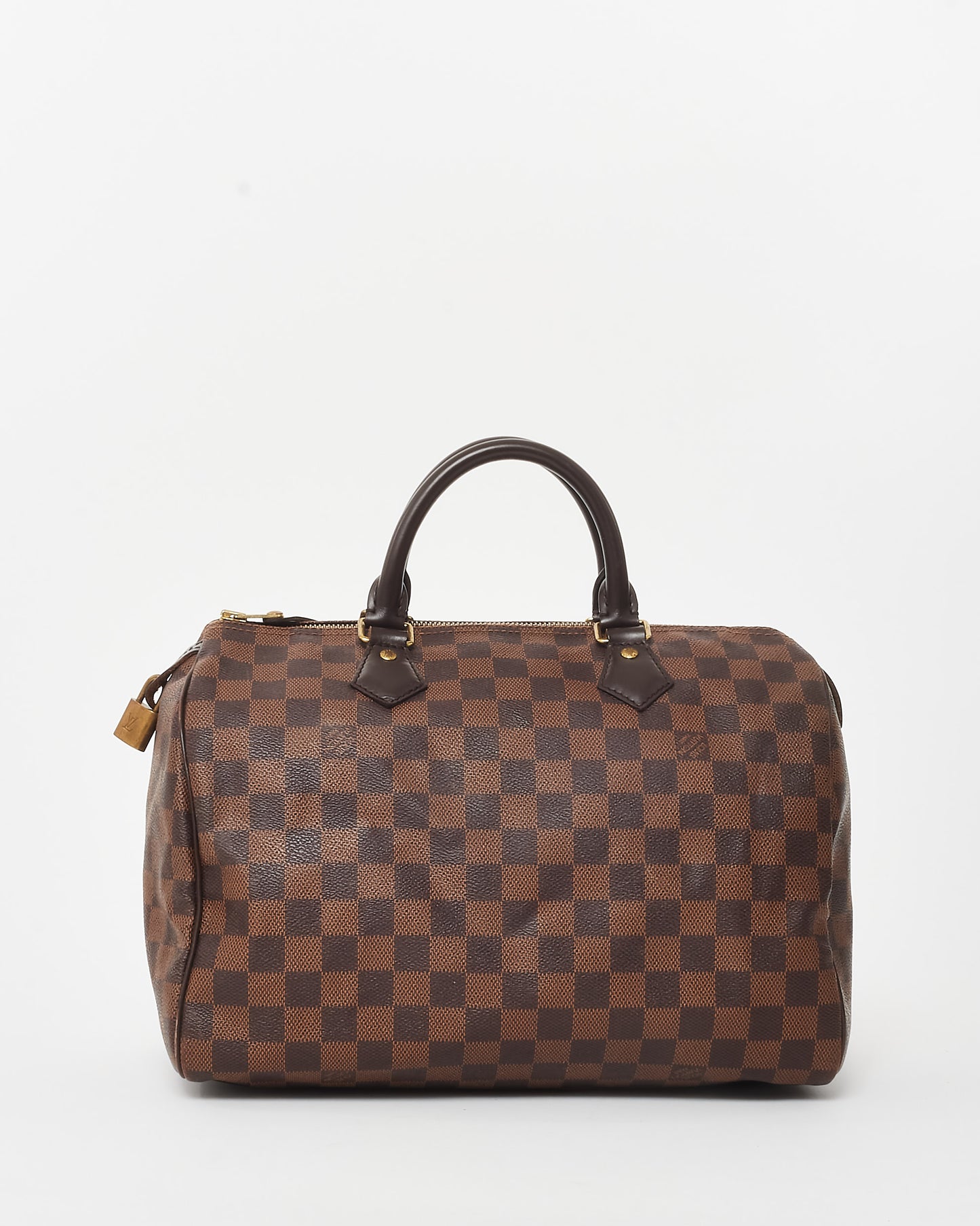 Louis Vuitton Damier Ebene Coated Canvas Speedy 30 Bag