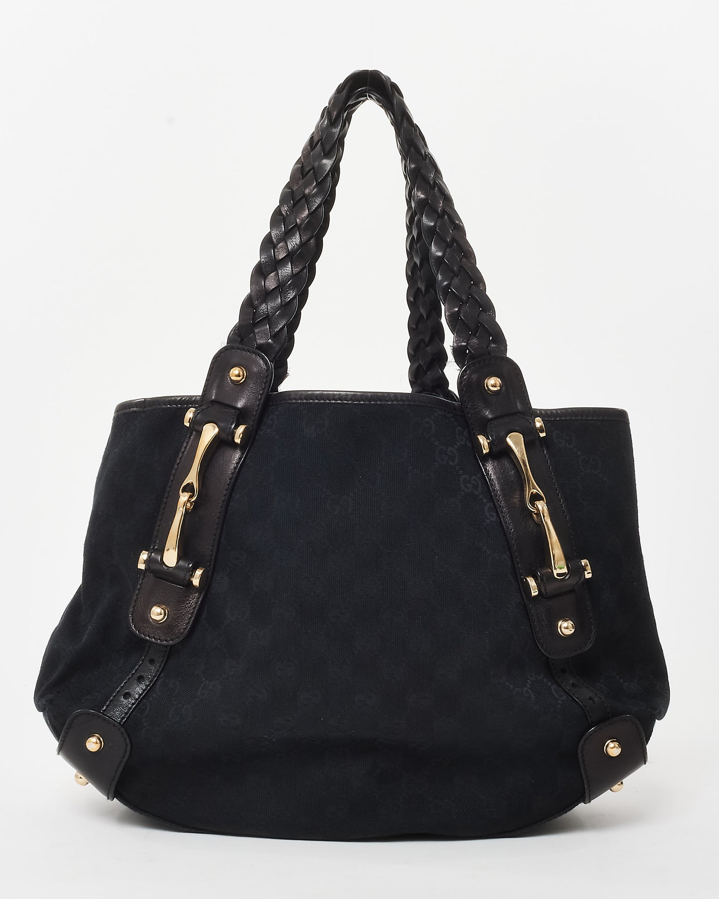 Gucci Black Monogram GG Canvas Pelham Tote Bag