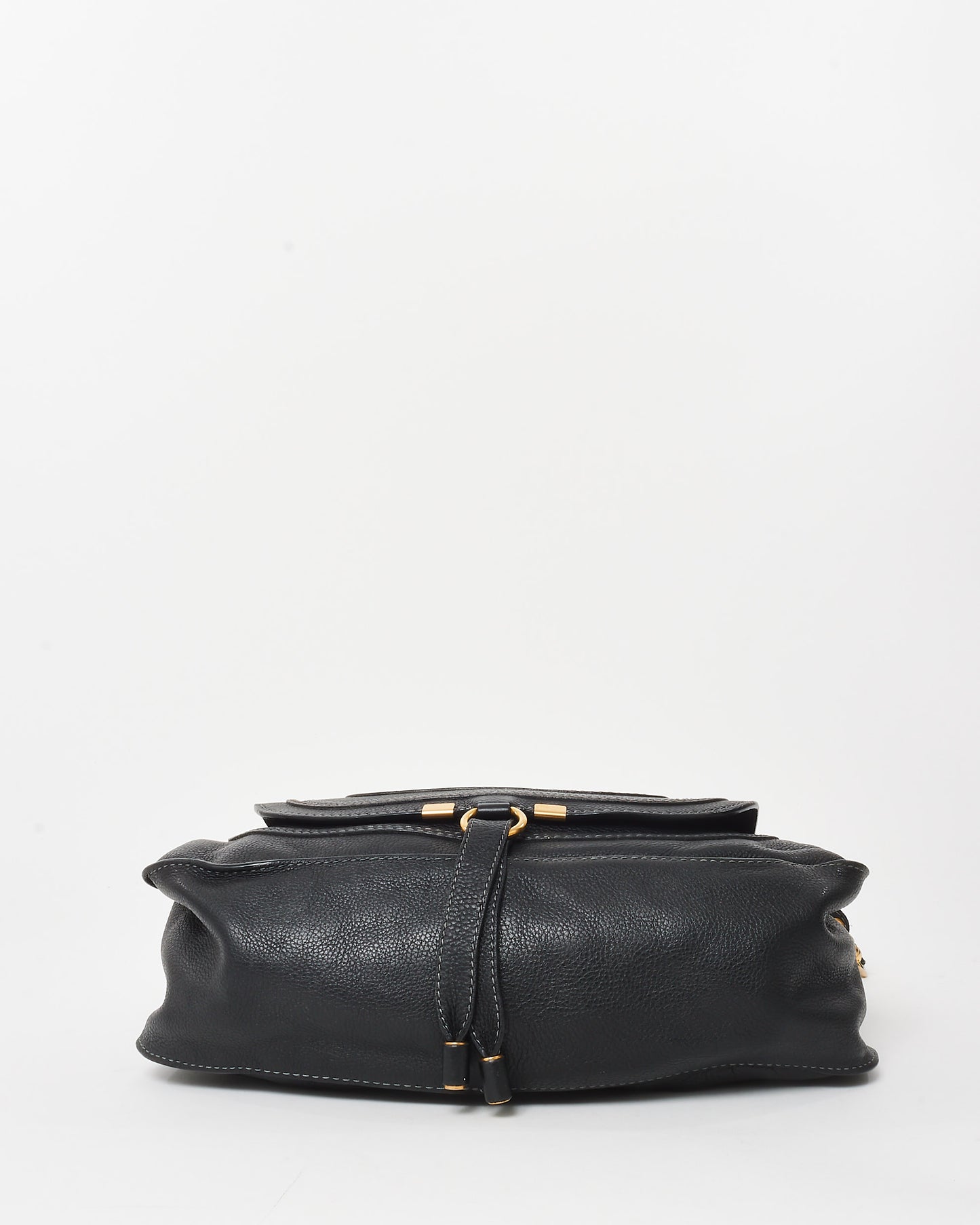 Chloé Black Leather Medium Double Marcie Shoulder Bag