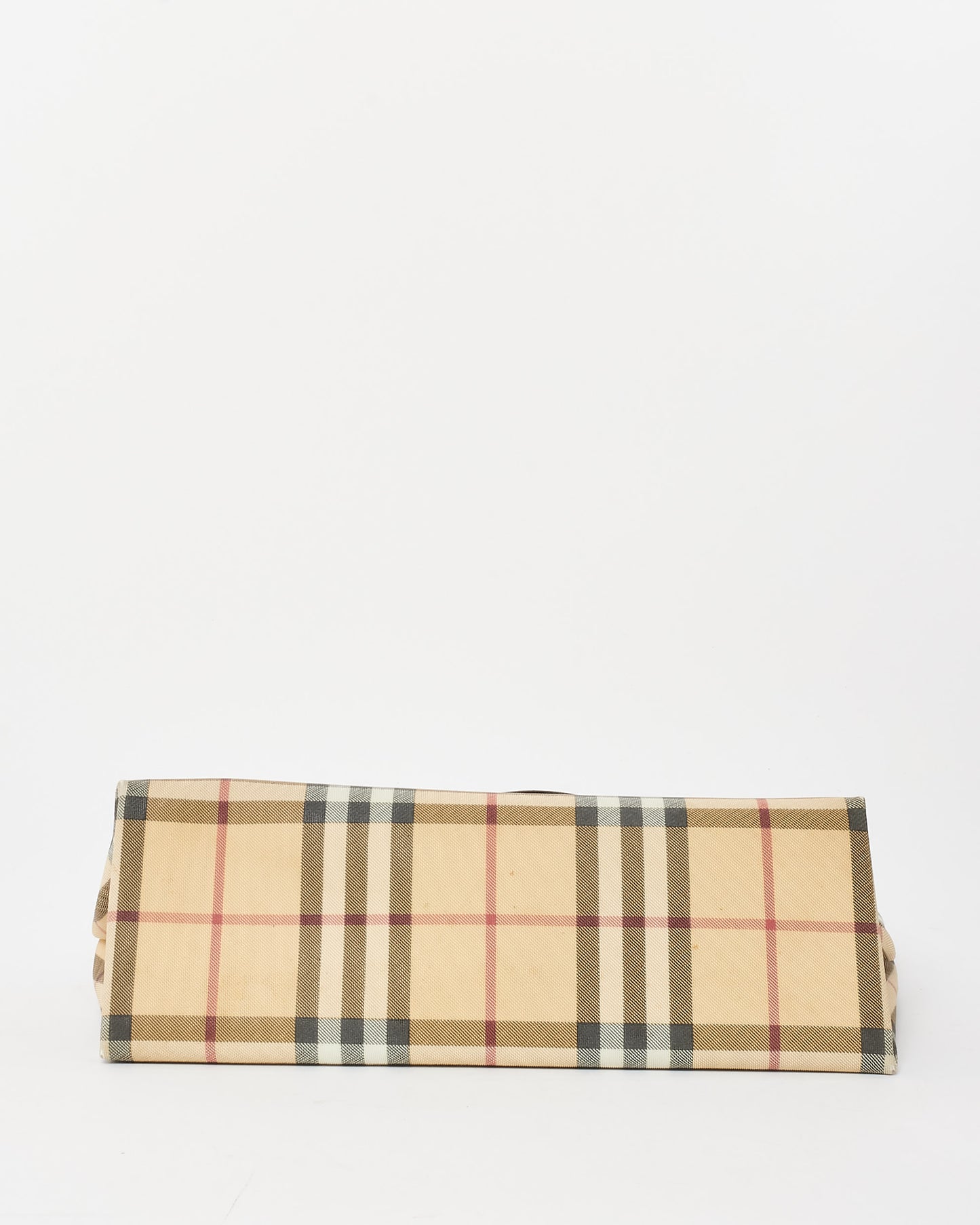 Burberry Beige Nova Check Coated Canvas Tote Bag