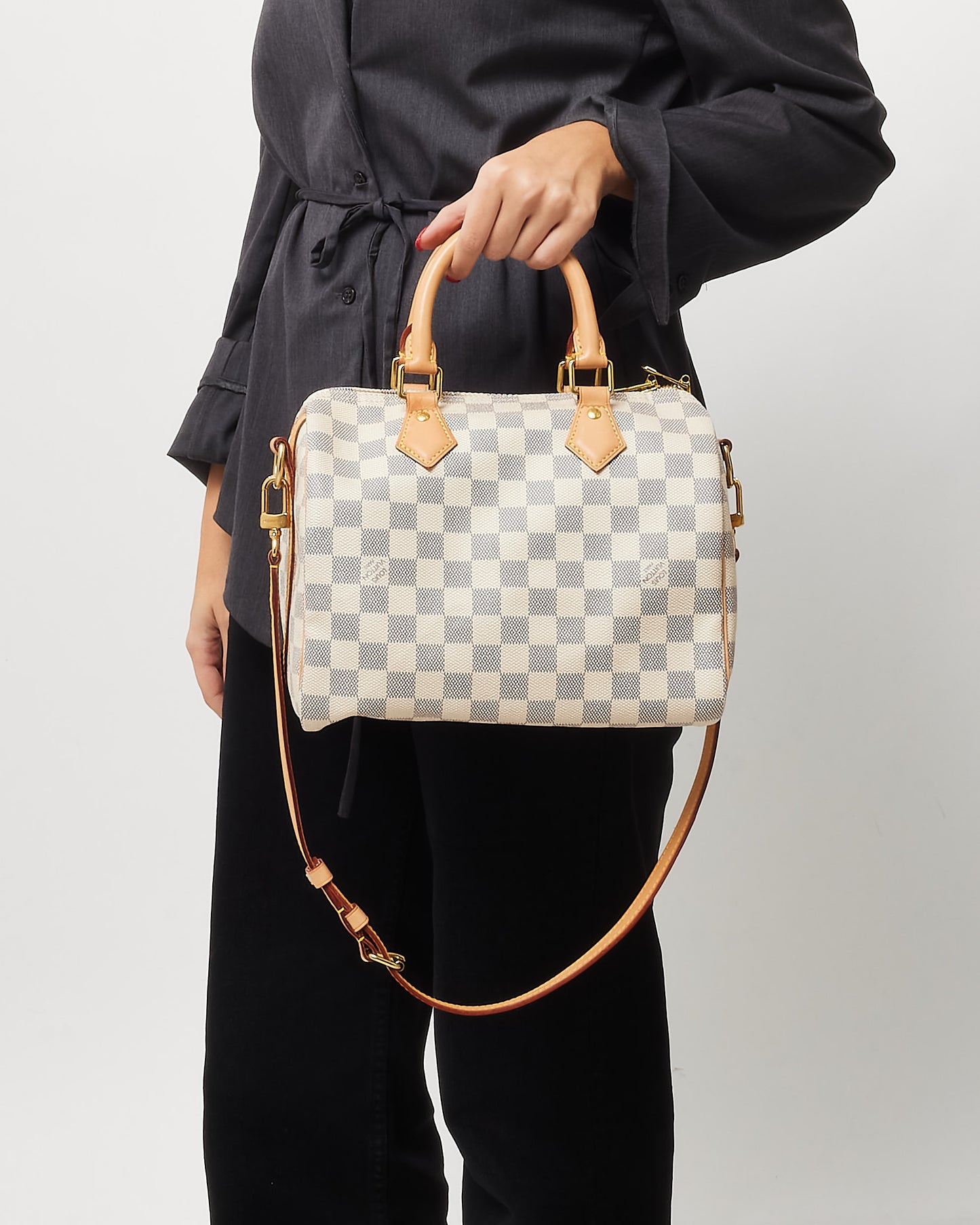 Louis Vuitton Damier Azur Canvas Speedy Bandoulière 25