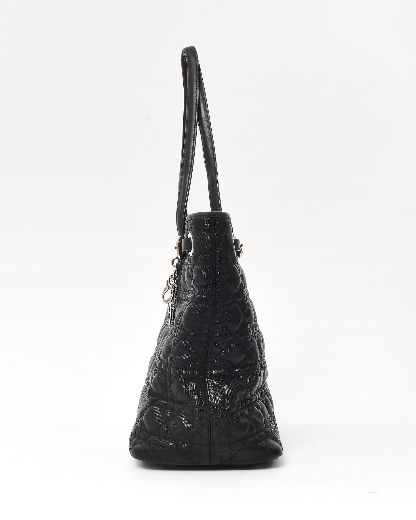 Dior Black Cannage Leather Panarea Tote Bag