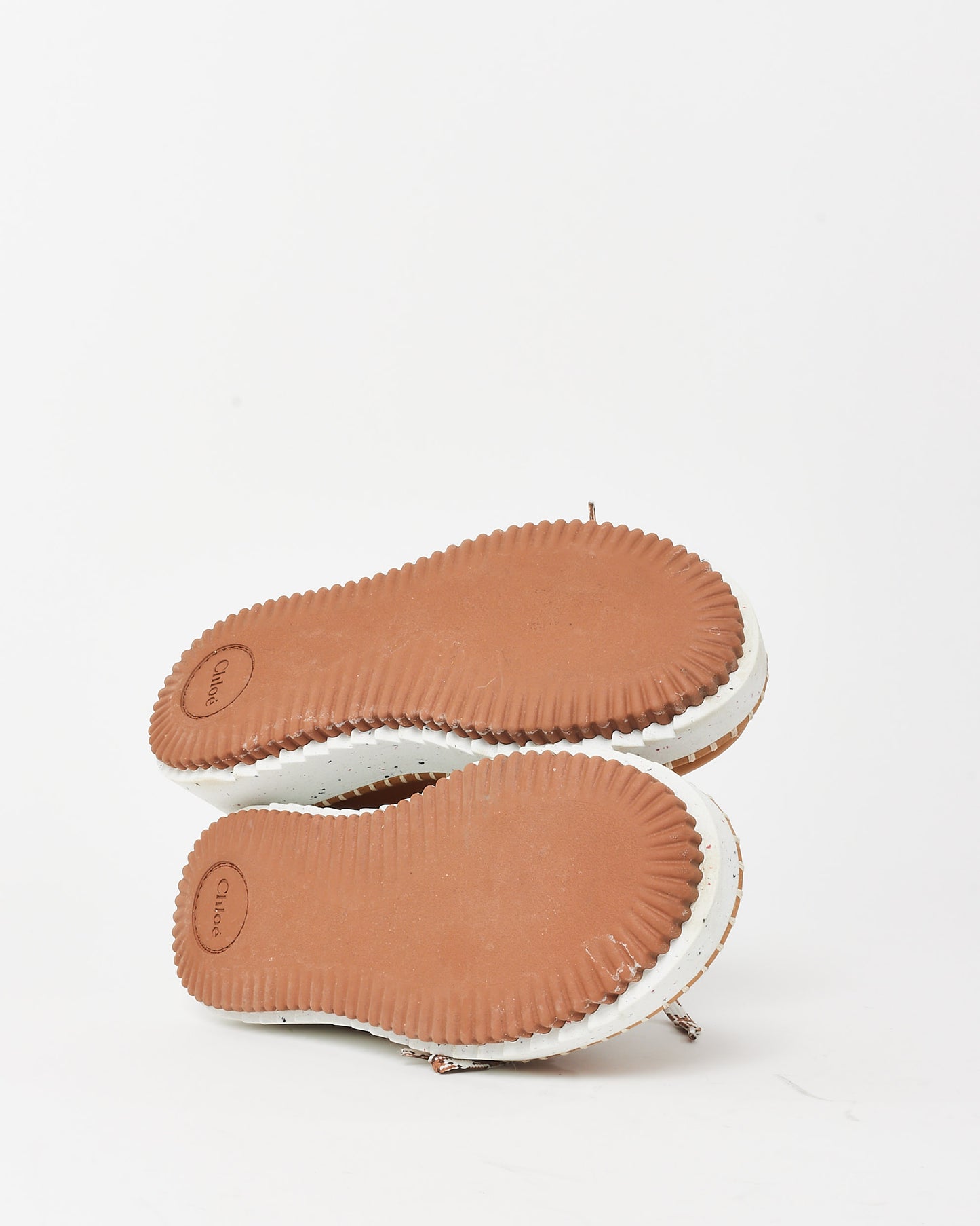 Chloé Tan Suede Lilli Platform Booties - 36