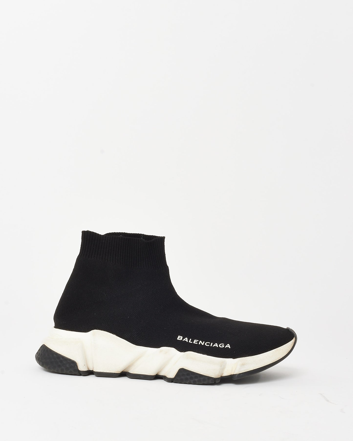 Balenciaga Black Knit Speed Racer Sneakers - 6