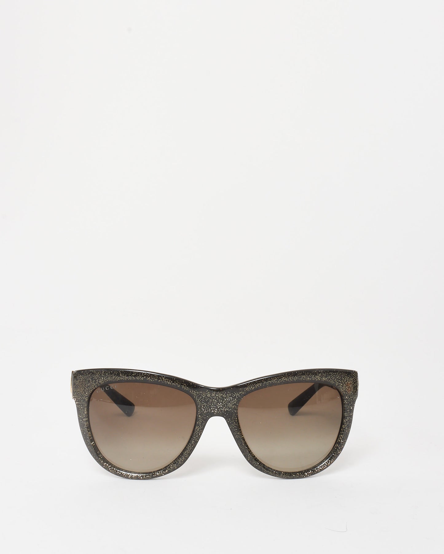 Gucci Grey Glitter Acetate GG3739 Cat Eye Sunglasses