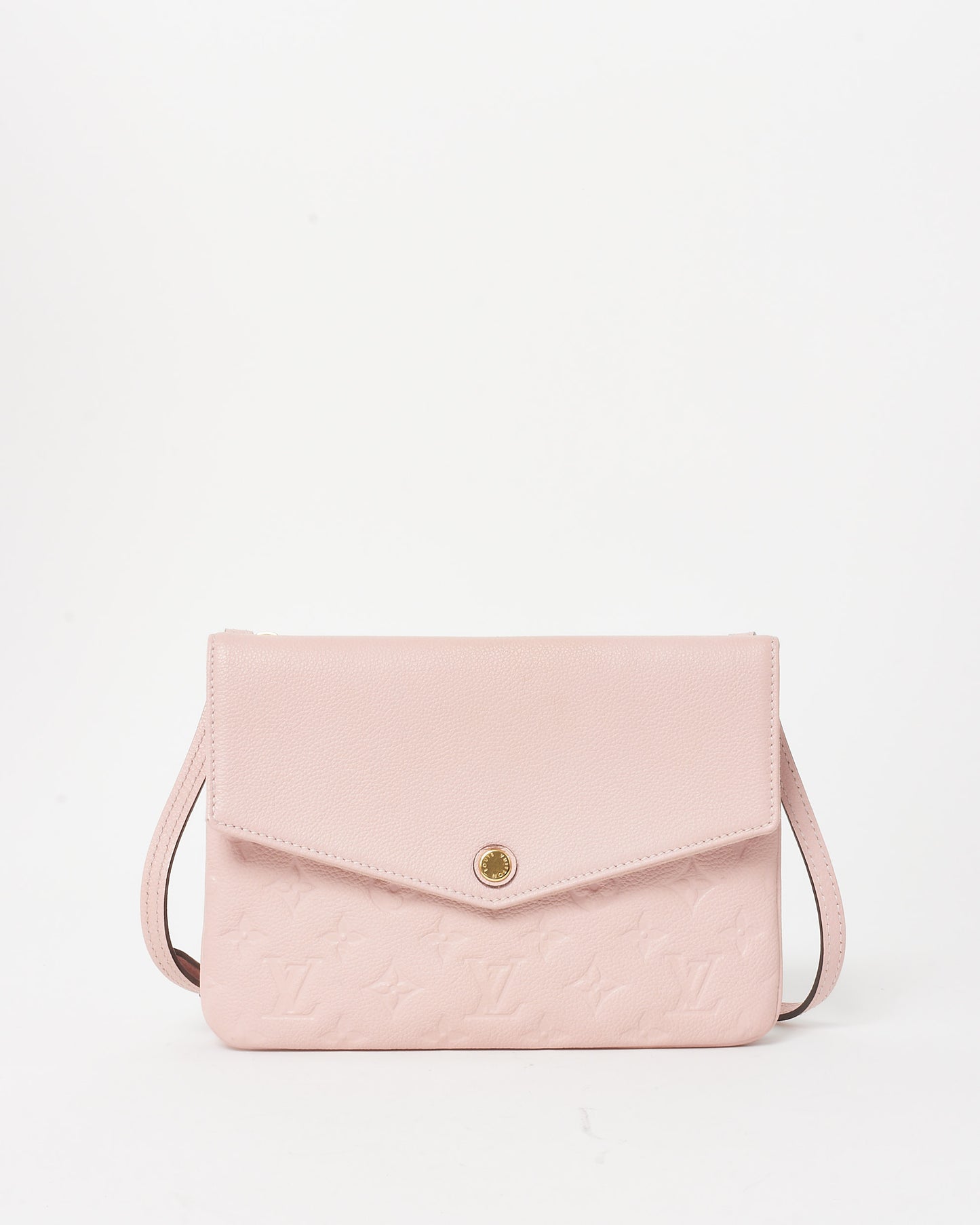 Louis Vuitton Pink (Rose Ballerine) Empreinte Leather Twice Crossbody Bag