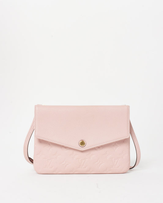 Louis Vuitton Pink (Rose Ballerine) Empreinte Leather Twice Crossbody Bag