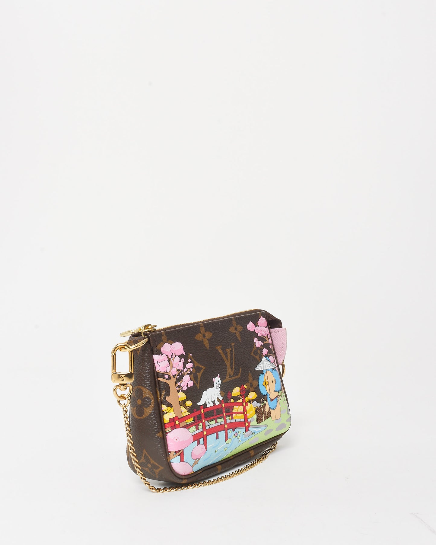 Louis Vuitton Monogram 2021 Christmas Animation Japanese Garden Mini Pochette Accessories