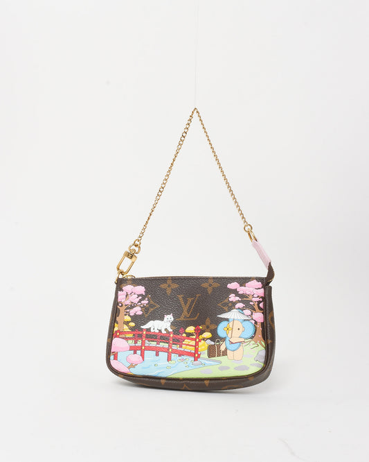 Louis Vuitton Monogram 2021 Christmas Animation Japanese Garden Mini Pochette Accessories