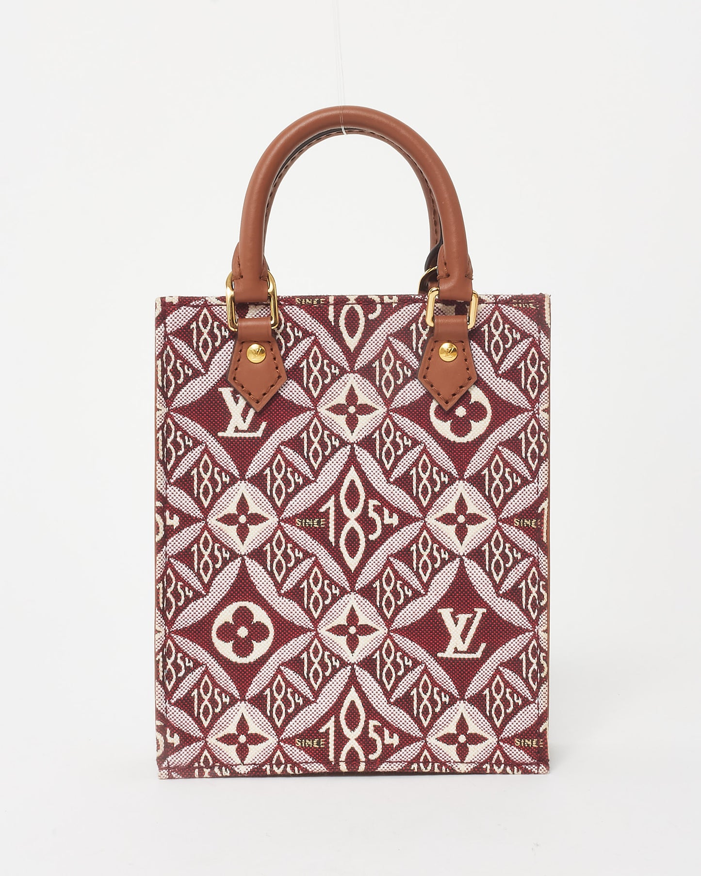 Louis Vuitton Red Bordeaux Monogram Since 1854 Canvas Petit Sac Plat Bag