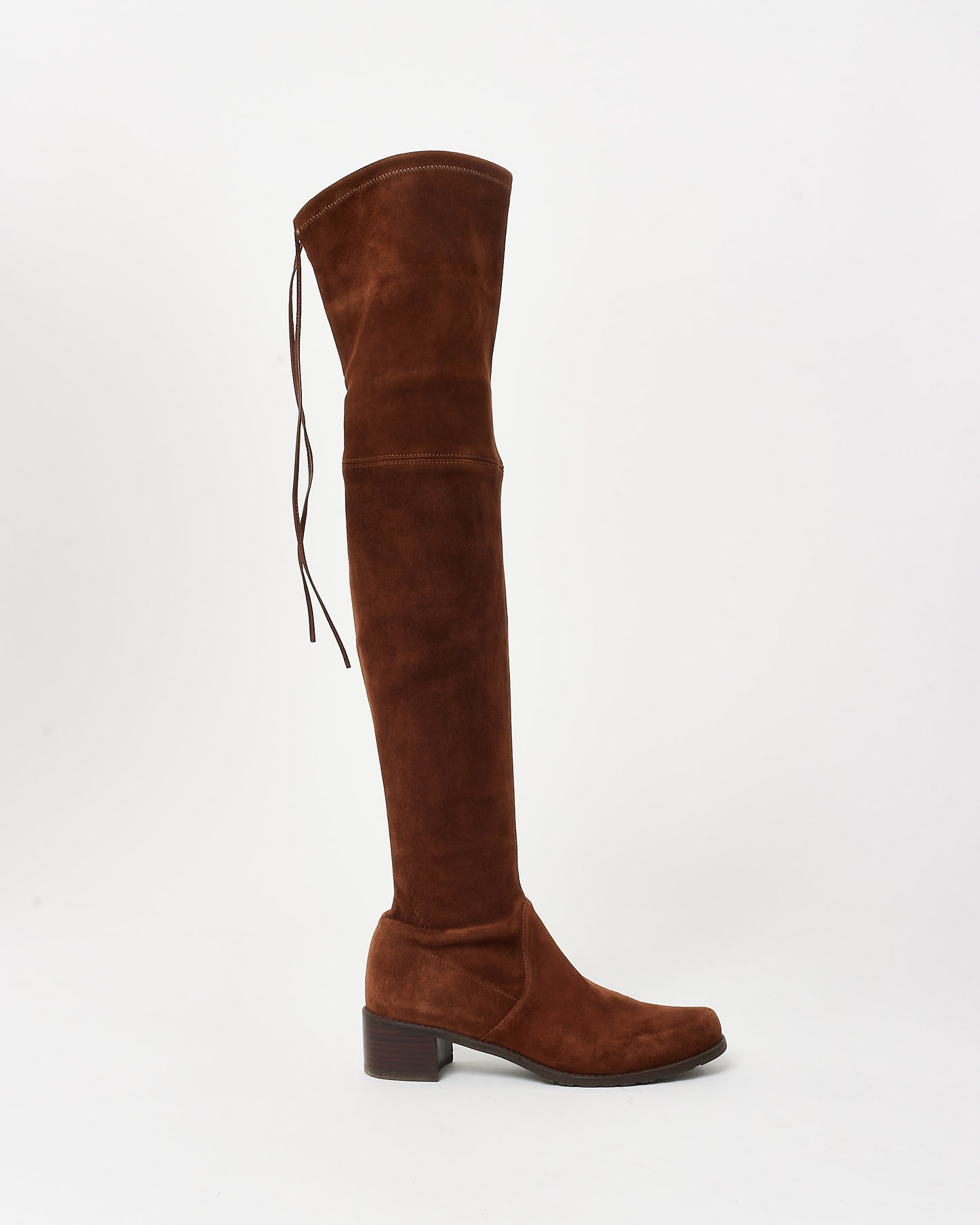 Stuart Weitzman Tan Suede OTK Lowland Boots - 5.5