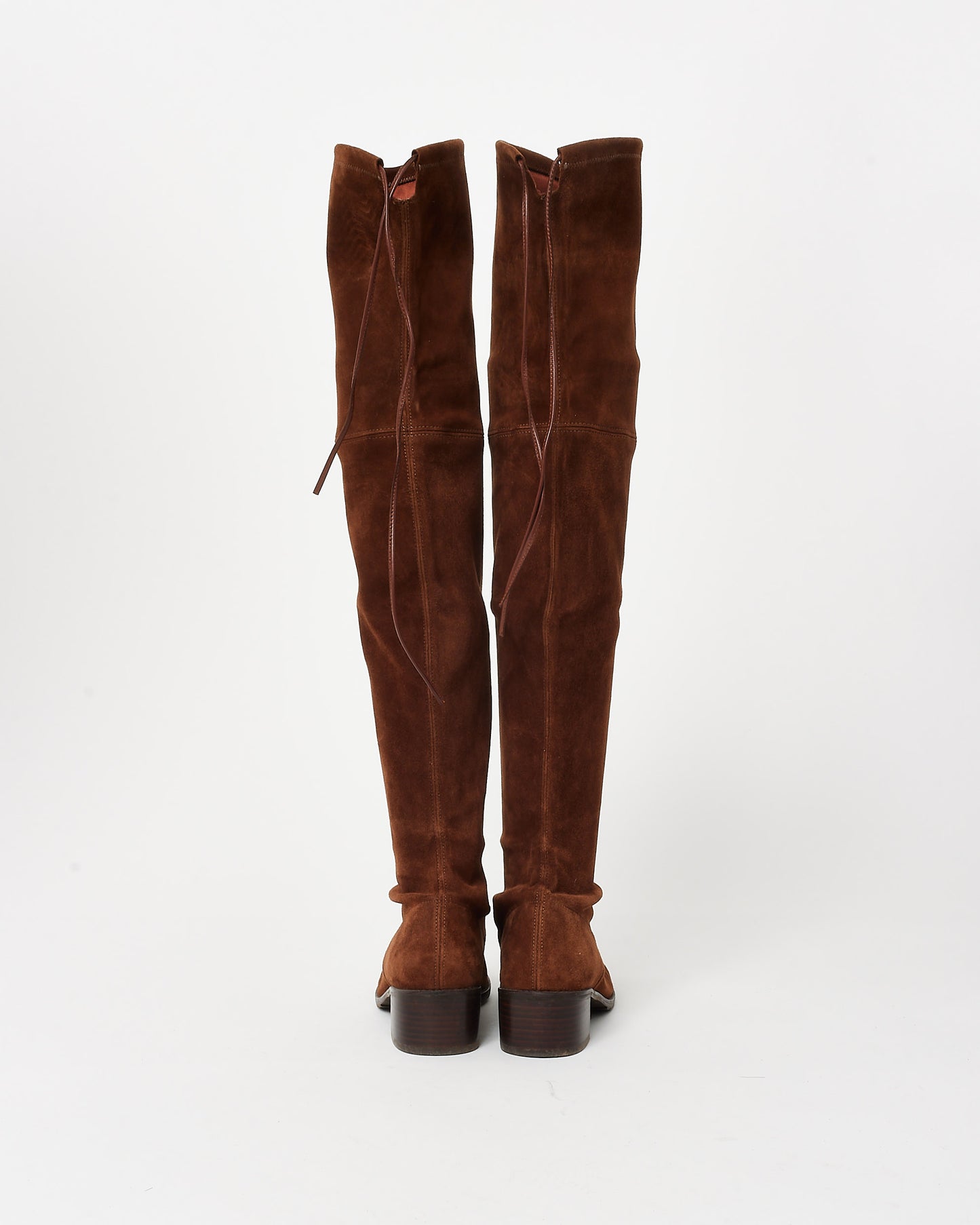 Stuart Weitzman Tan Suede OTK Lowland Boots - 5.5