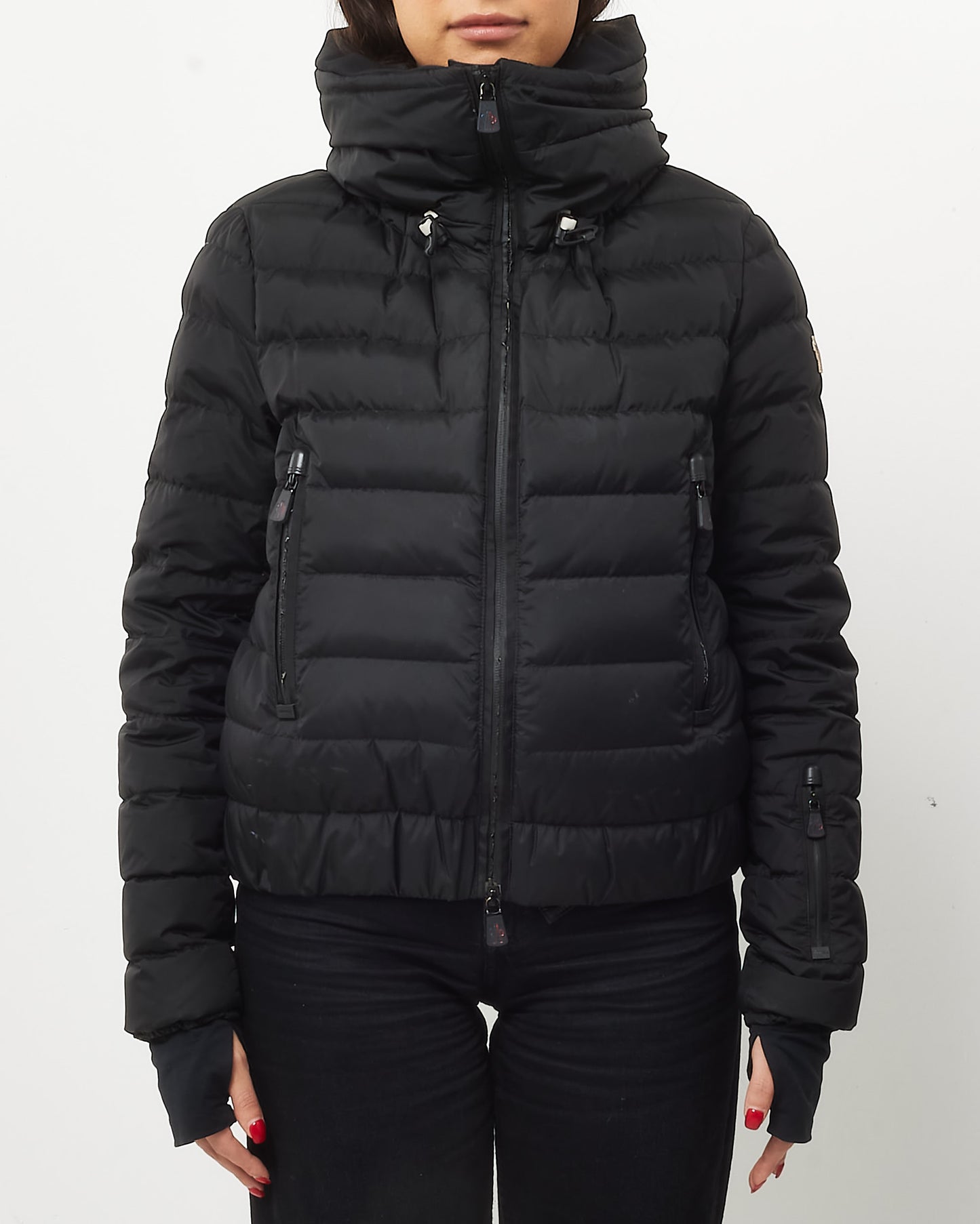 Moncler Black Down Vonne Short Jacket - 2