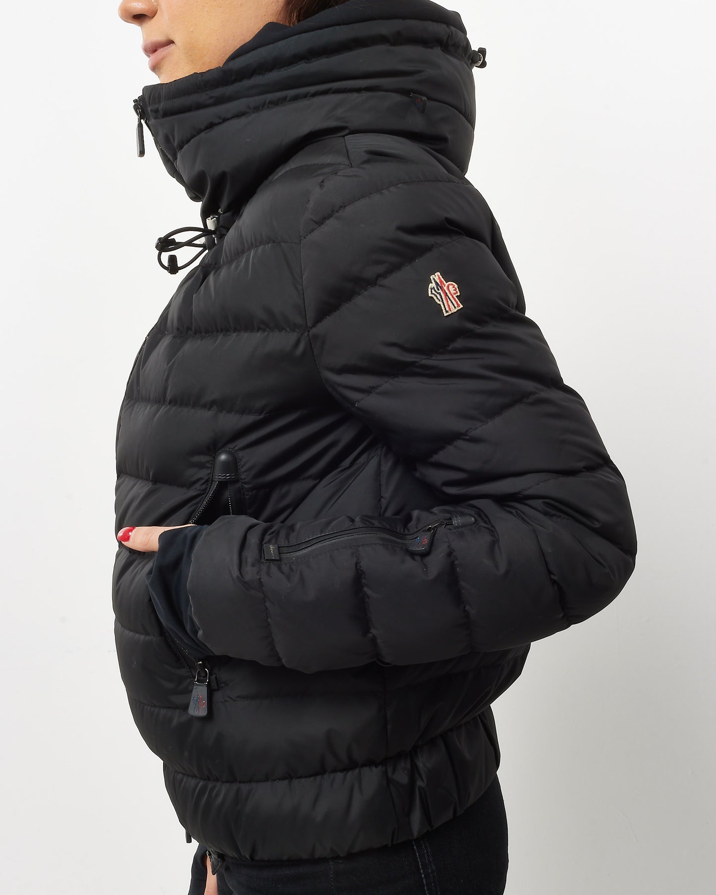 Moncler Black Down Vonne Short Jacket - 2