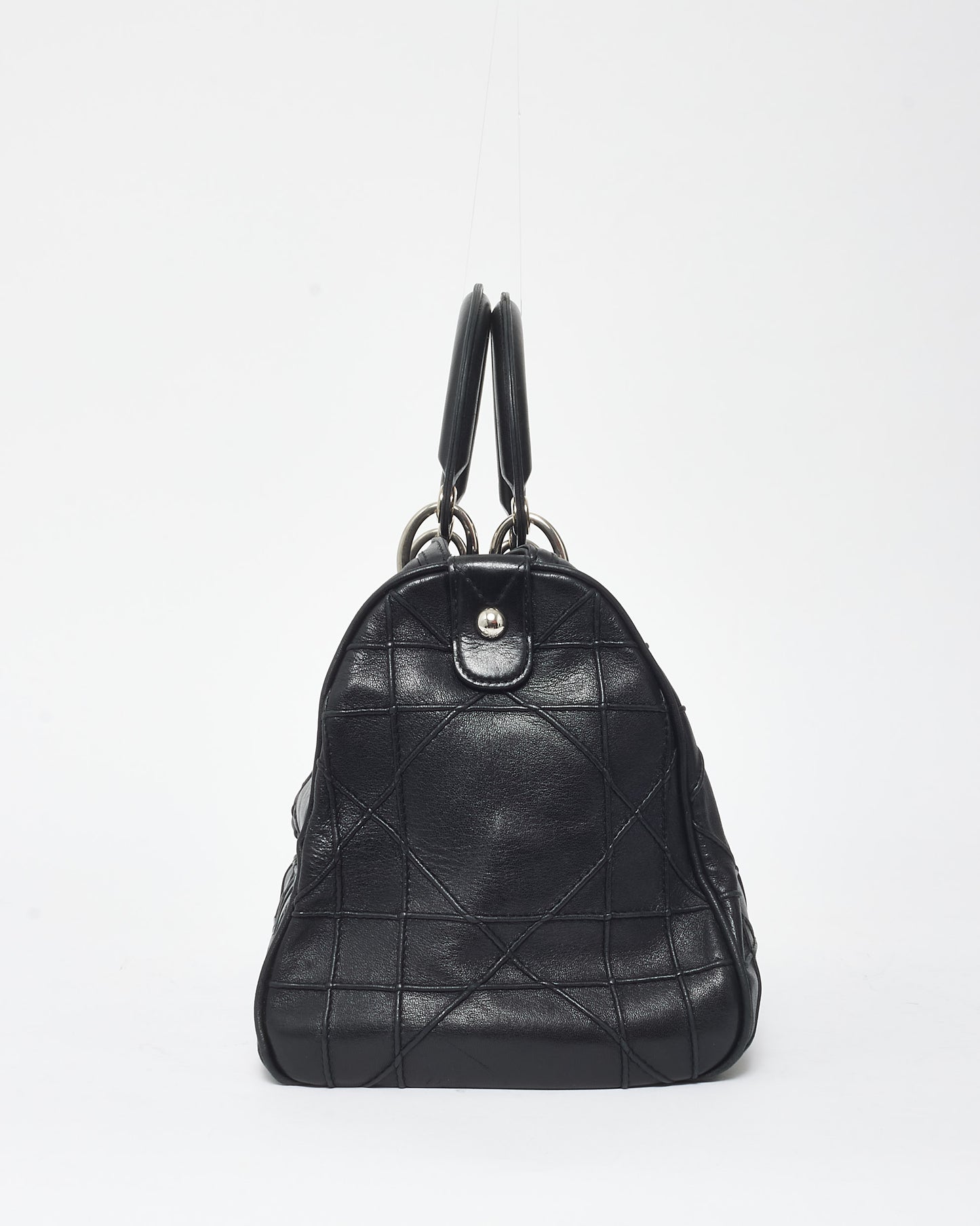 Dior Black Cannage Leather Granville Polochon Bag - NO STRAP