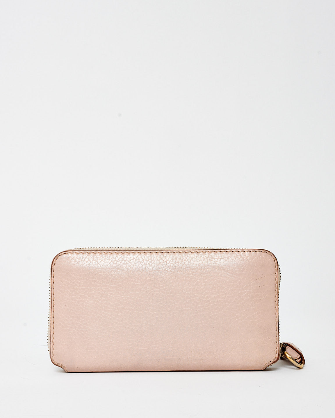 Chloé Beige Leather Marcie Long Zippy Wallet