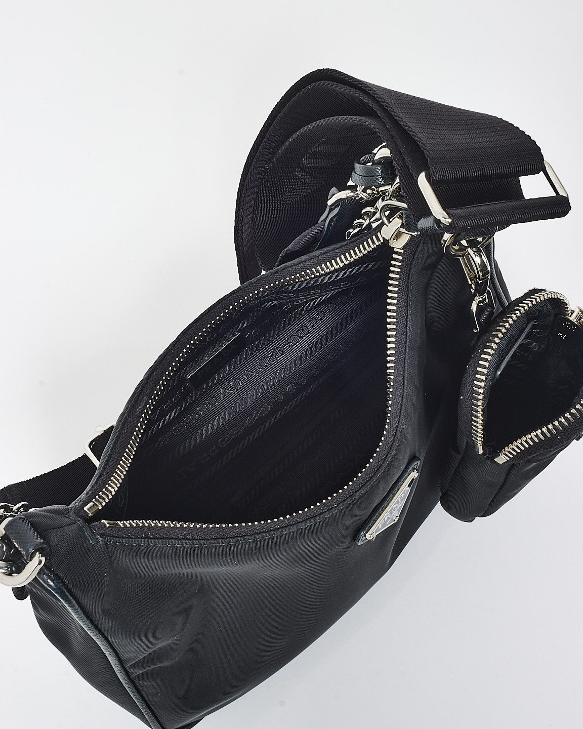 Prada Black Nylon Re Edition 2005 Crossbody Bag