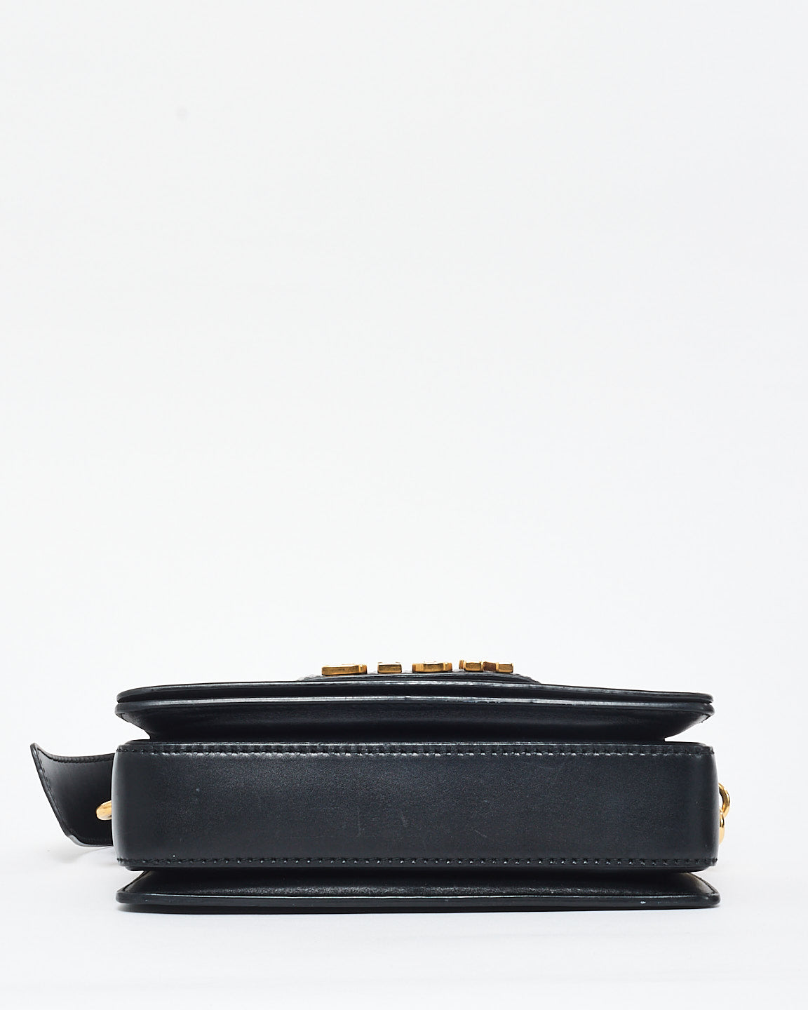 Dior Black Leather Logo Revolution Crossbody Bag