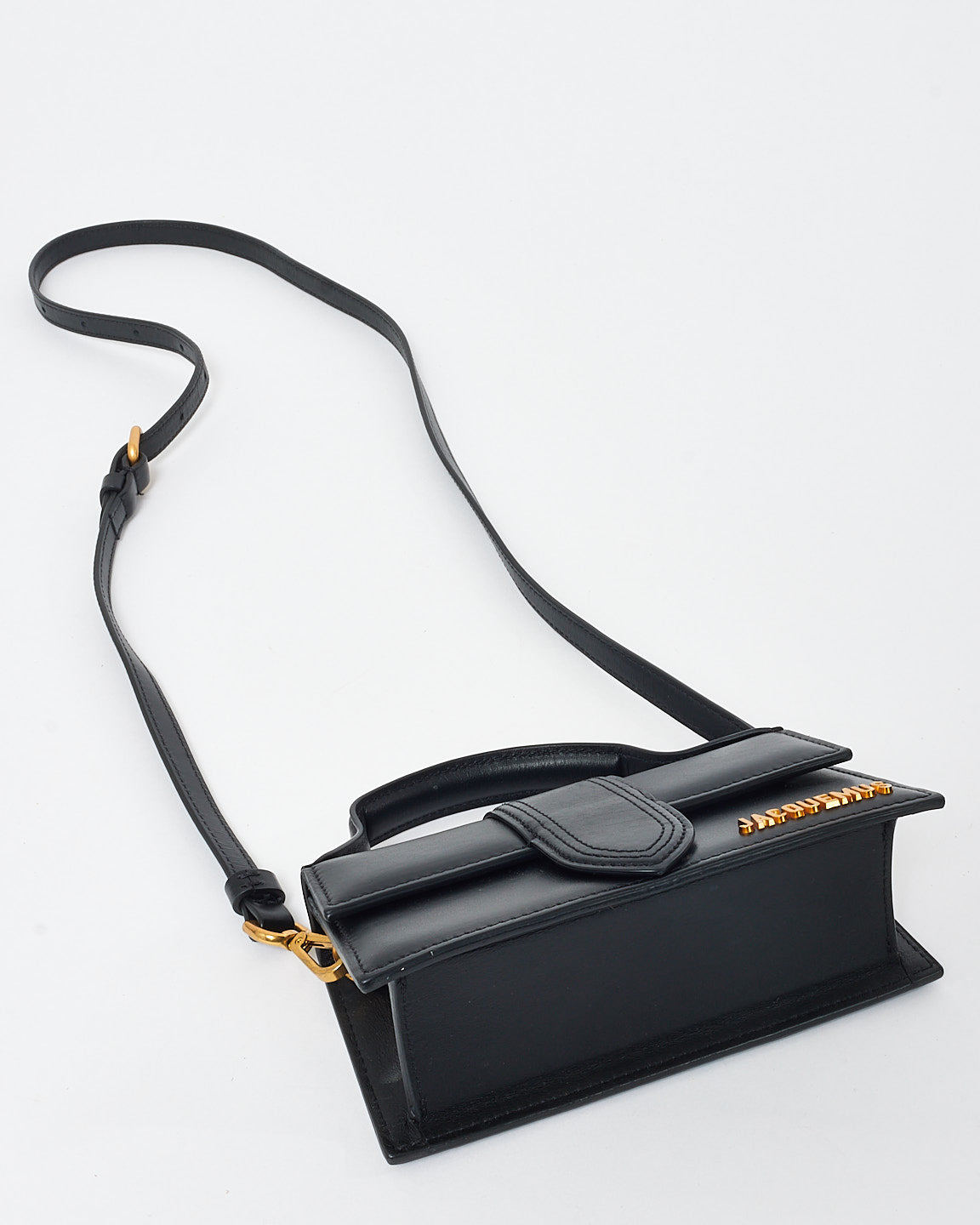 Jacquemus Black Leather Mini Le Bambino Bag