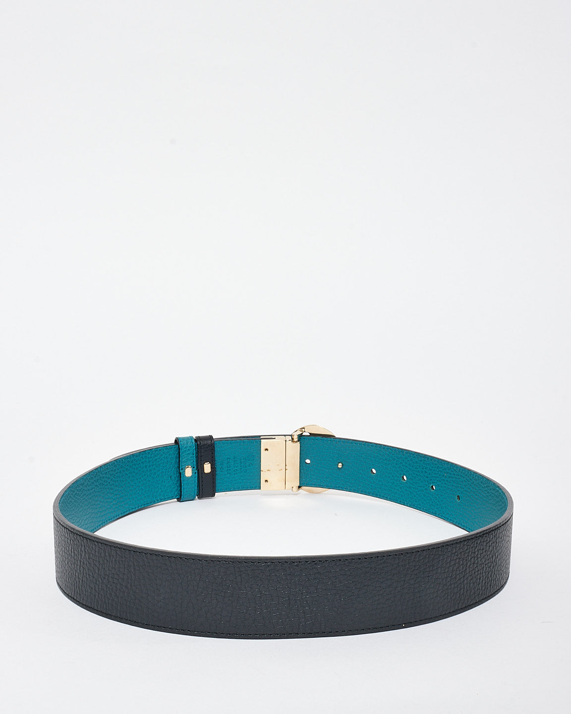 Gucci Light 
Dark Blue Reversible Belt - 90/36