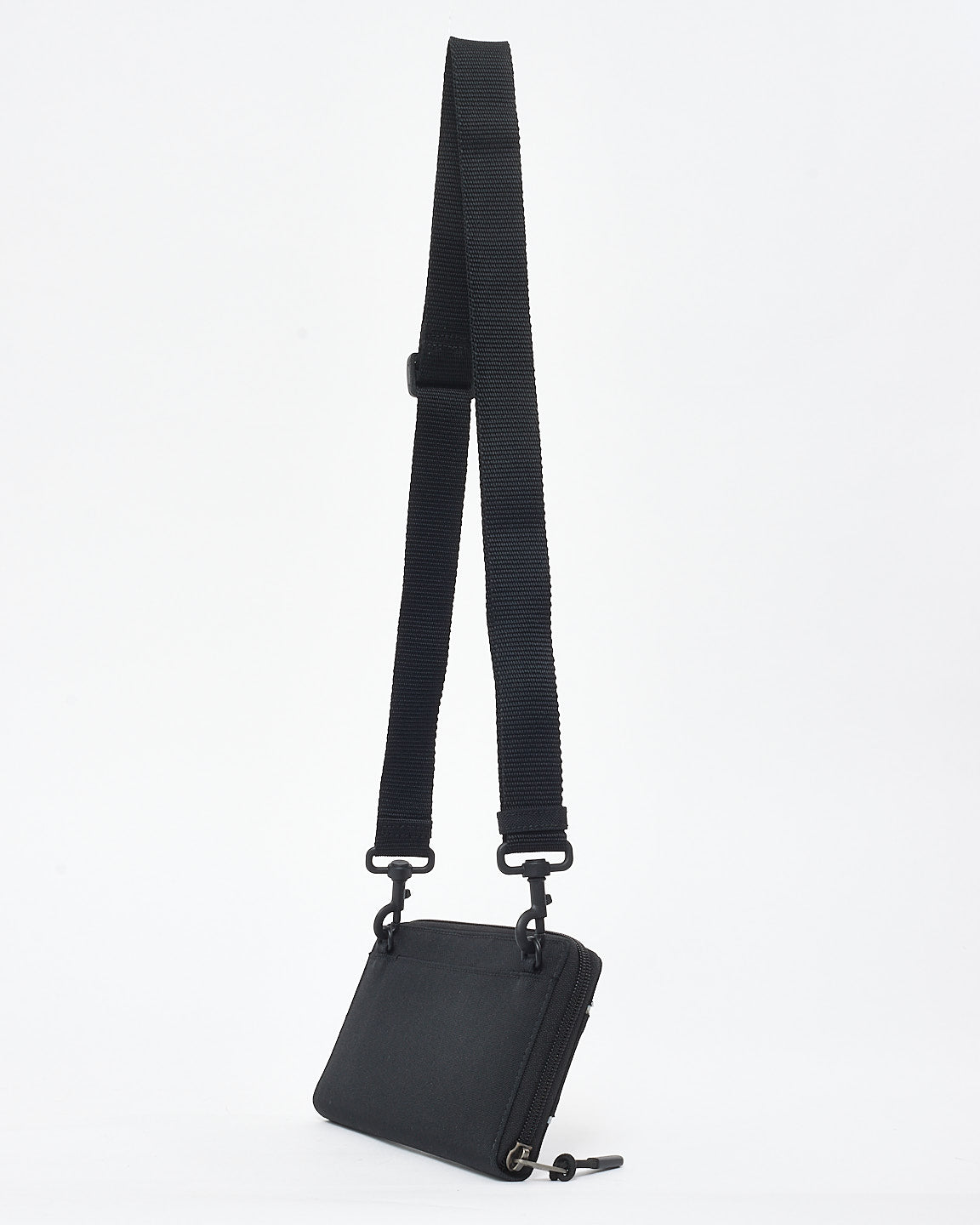 Balenciaga Black Logo Canvas Wallet Belt Bag