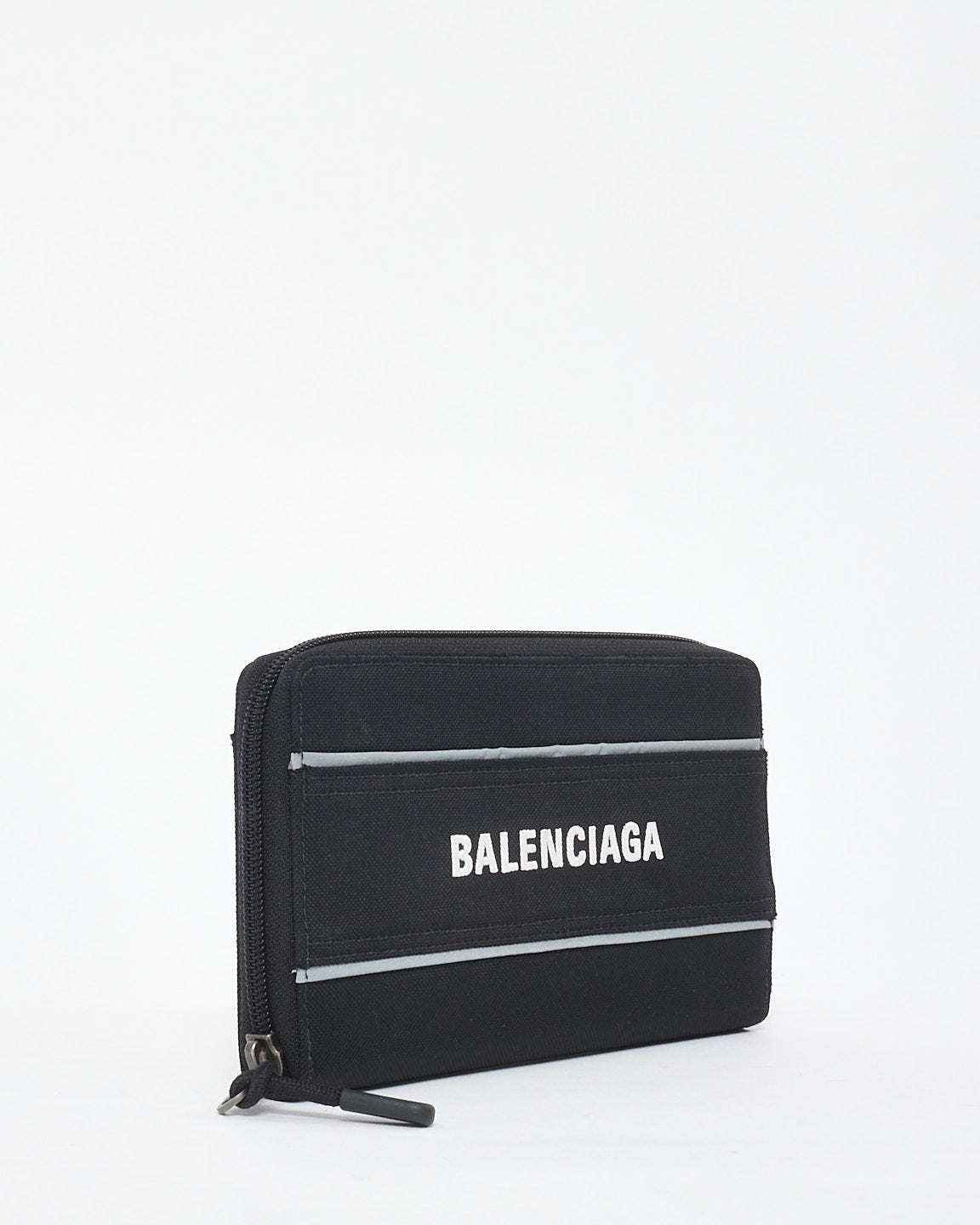 Balenciaga Black Logo Canvas Wallet Belt Bag