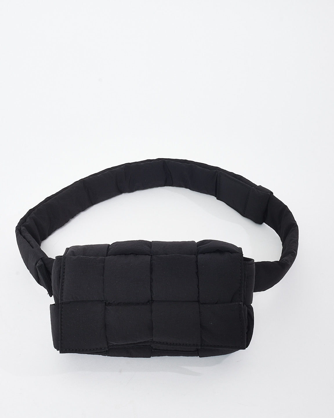 Bottega Veneta Black Nylon Mini Cassette Belt Pouch