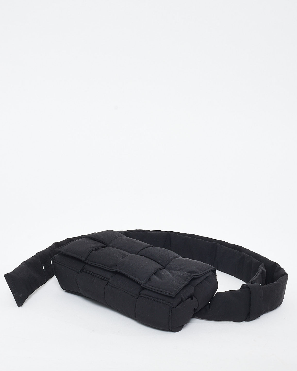 Bottega Veneta Black Nylon Mini Cassette Belt Pouch