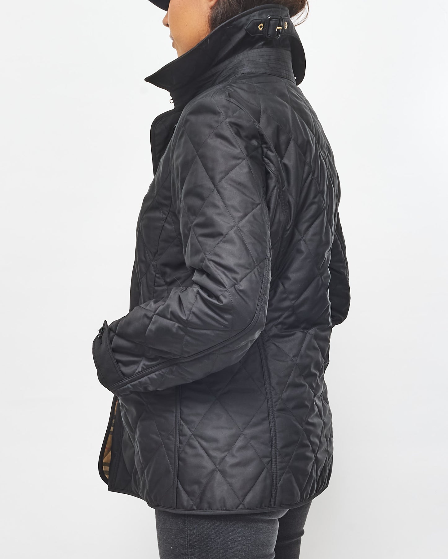 Burberry Black Quilted Nylon Jacket - L