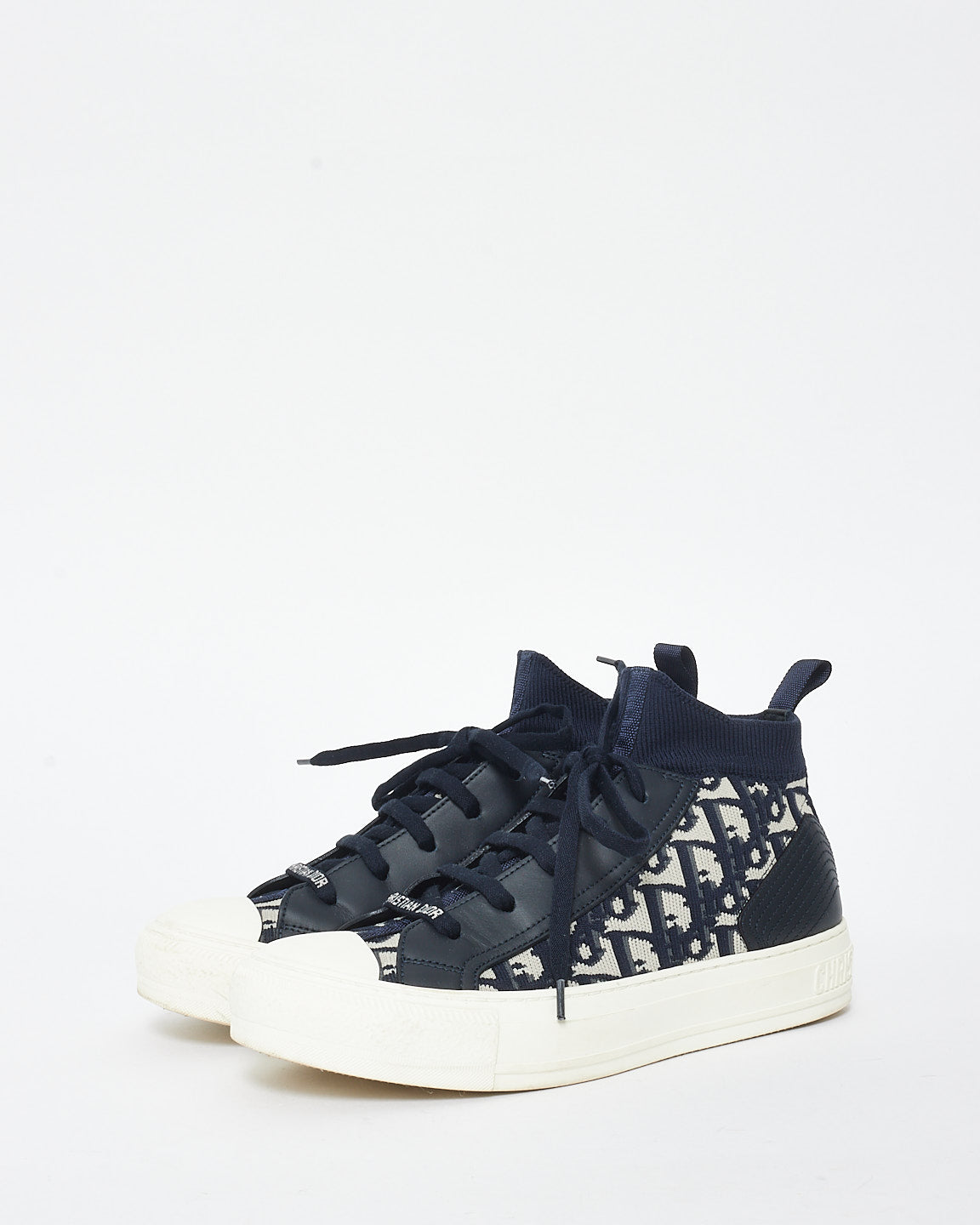 Dior Navy Blue Knit Oblique Walk
N
Dior High Top Sneakers - 37