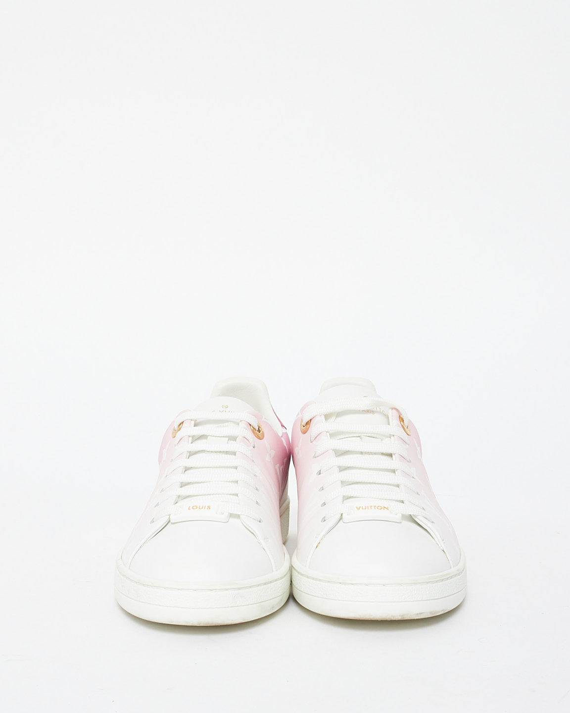 Louis Vuitton Pink Ombré Monogram Logo Sneakers - 37