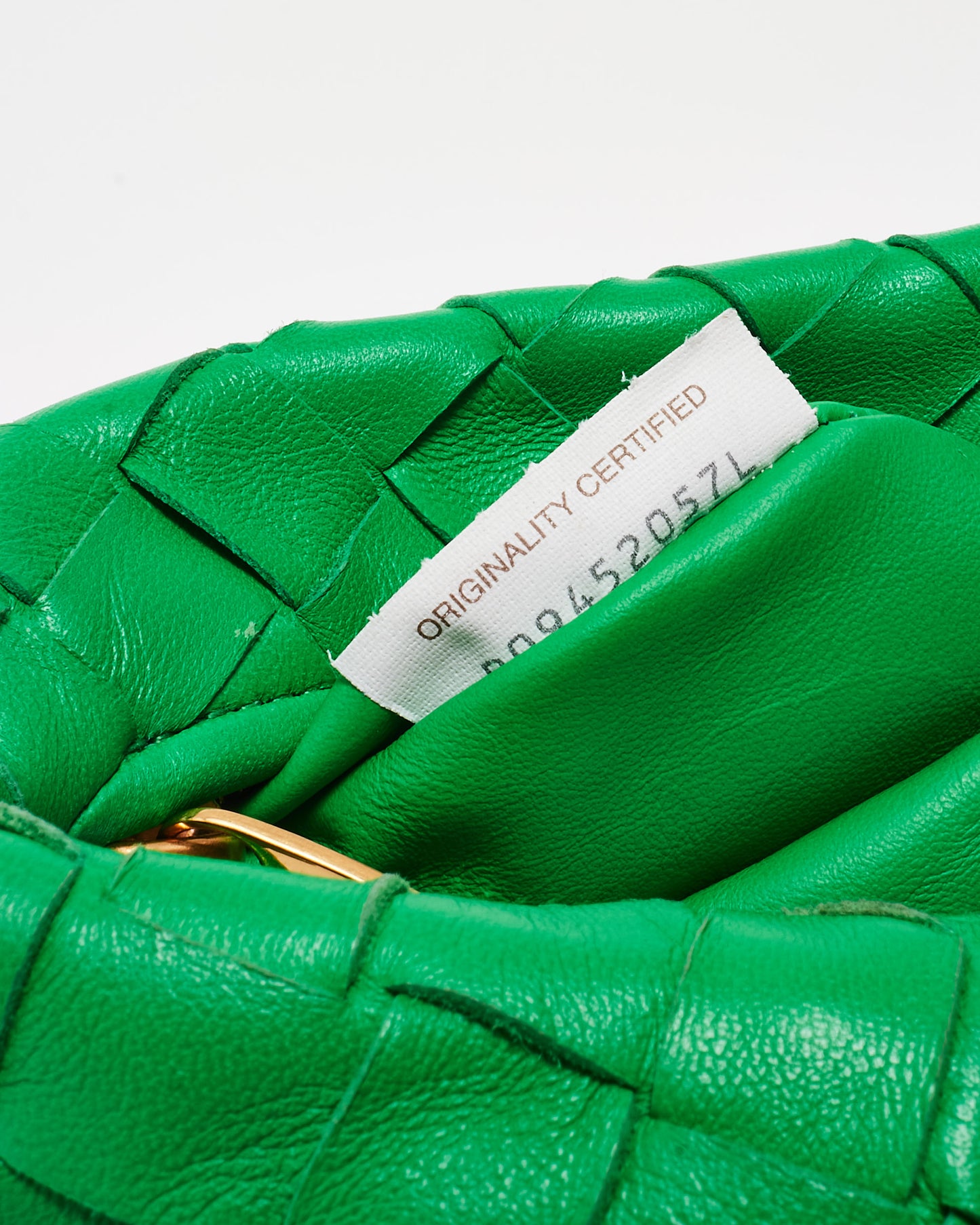 Bottega Veneta Parakeet Green Intrecciato Leather Mini Jodie