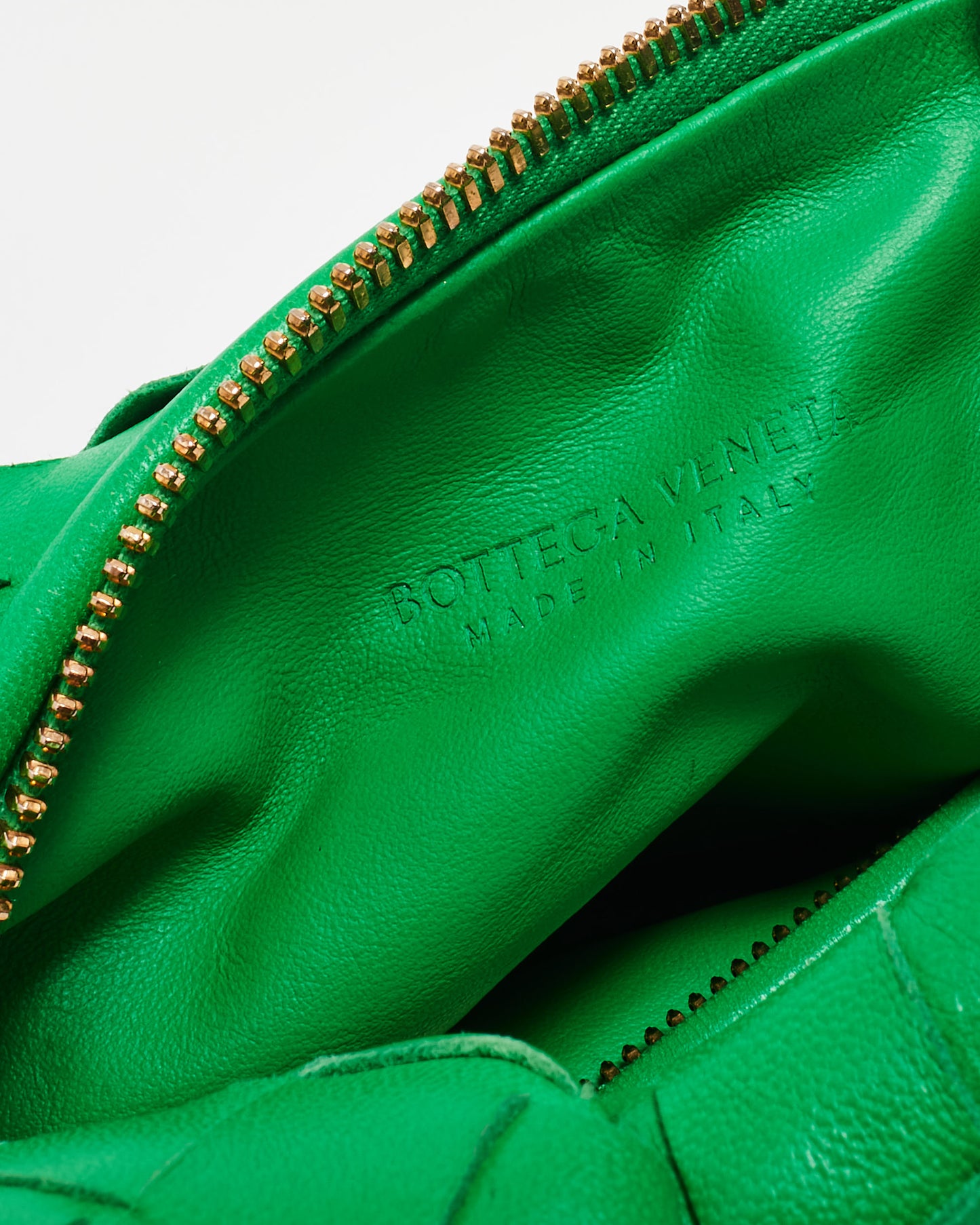 Bottega Veneta Parakeet Green Intrecciato Leather Mini Jodie