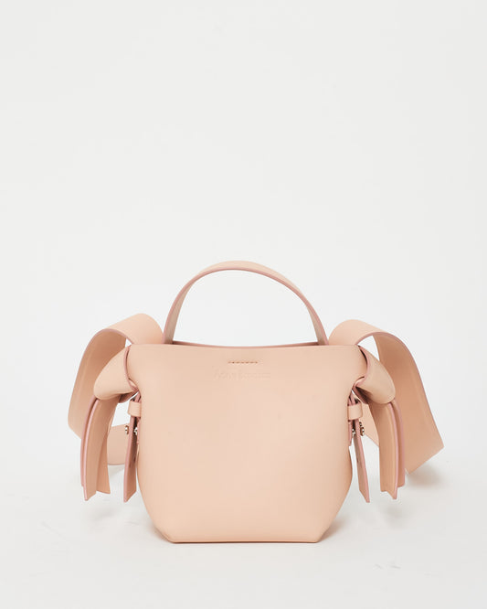 Acne Studios Light Pink Leather Mini Musubi Shoulder Bag