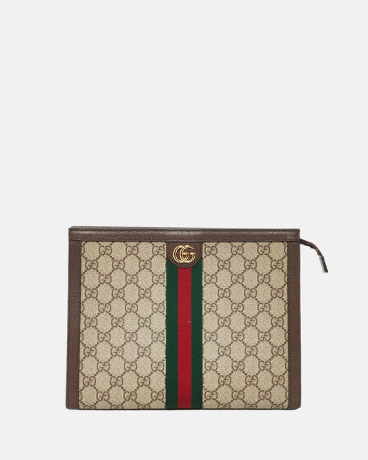 Gucci Monogram GG Supreme Canvas Ophidia Pouch