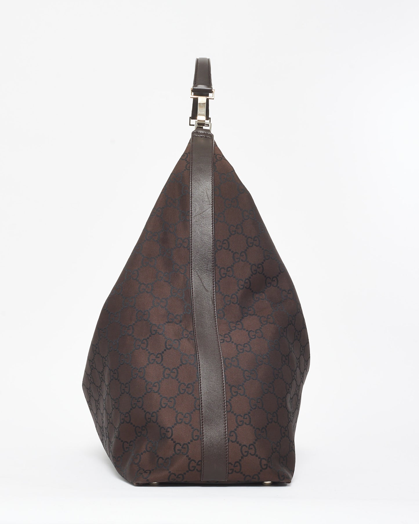 Gucci Brown Monogram Canvas Oversized Hobo Weekender Shoulder Bag