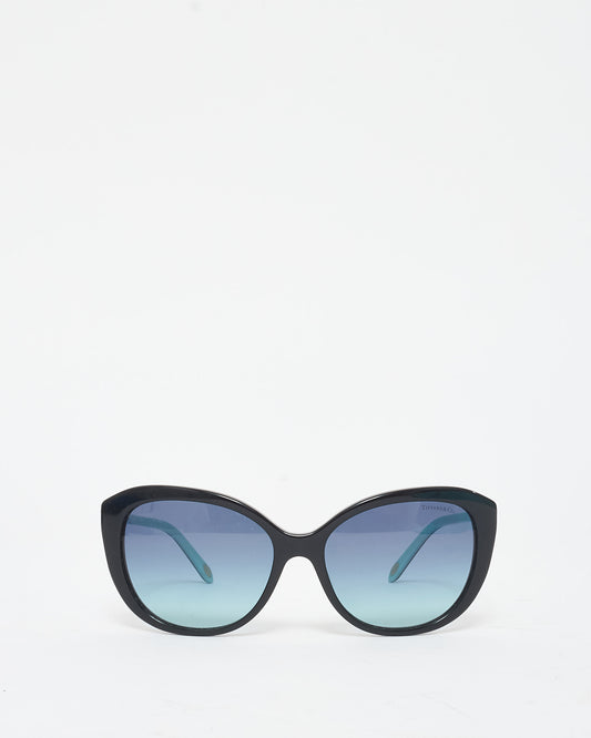 Tiffany 
Co. Black Acetate 
Return To Tiffany Double Heart Tag Sunglasses