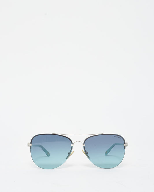 Tiffany 
Co. Blue Lens Infinity Aviator 6001/9S Sunglasses