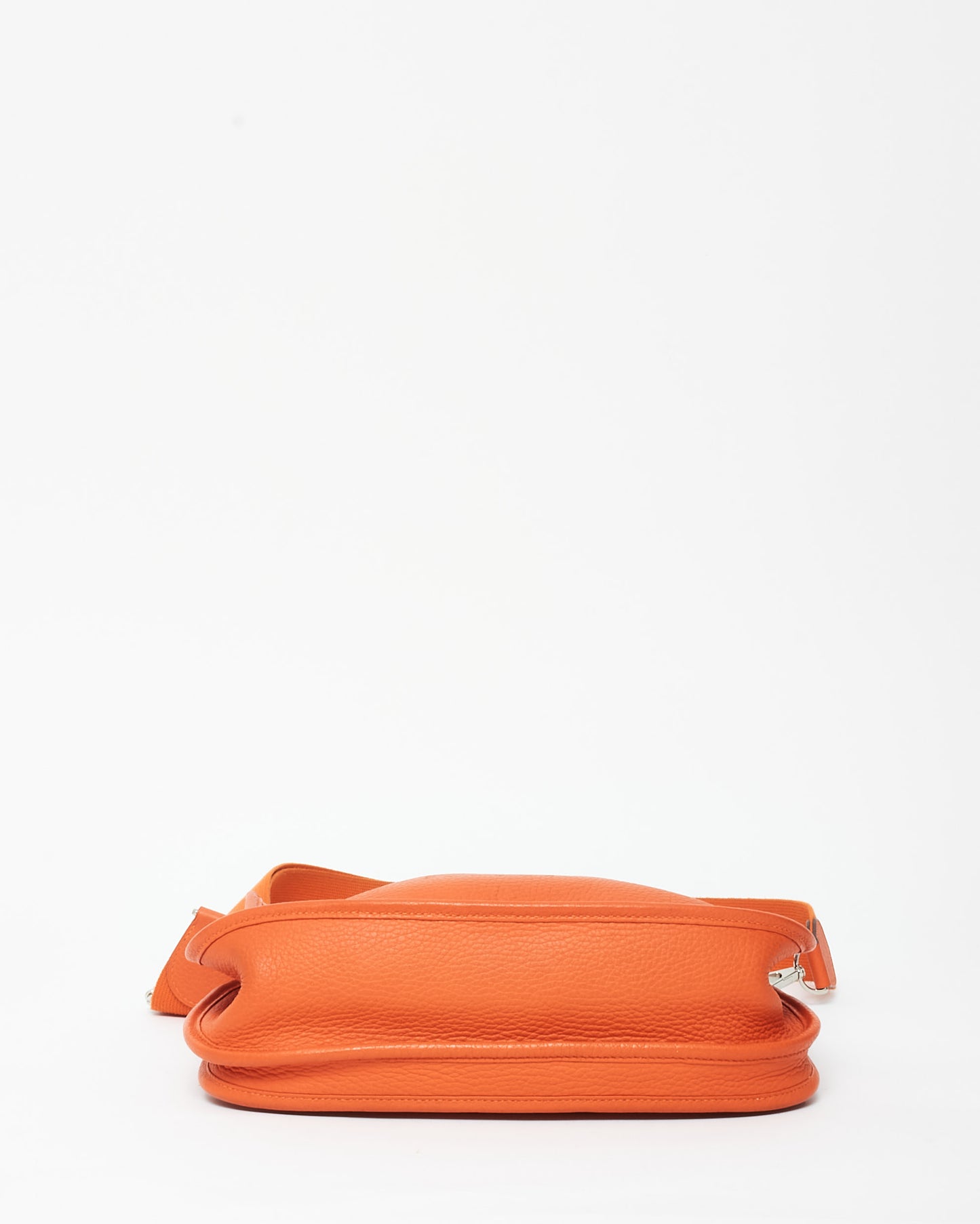 Hermès Orange Leather Evelyne PM Crossbody Bag