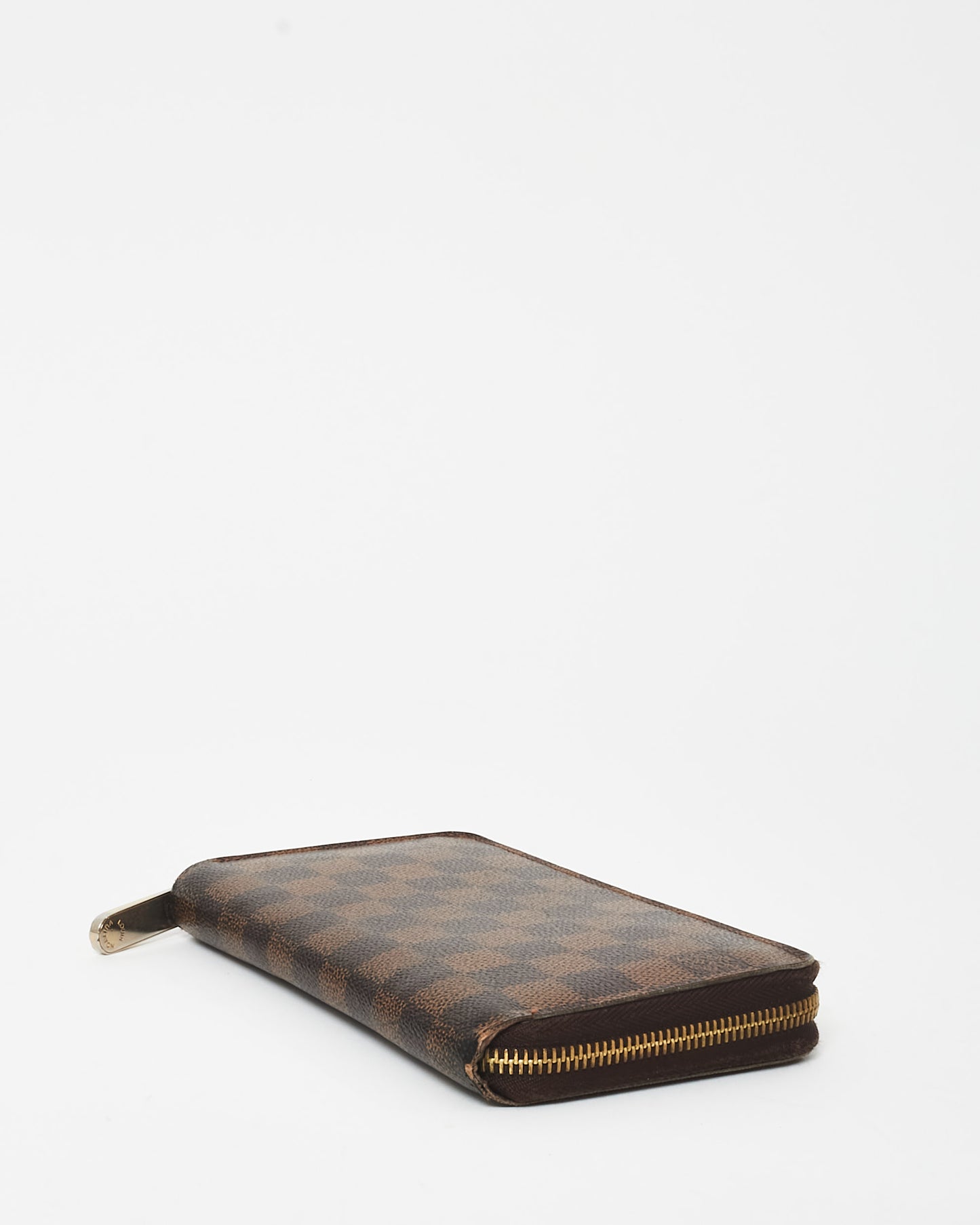 Louis Vuitton Damier Ebene Coated Canvas Long Zip Wallet