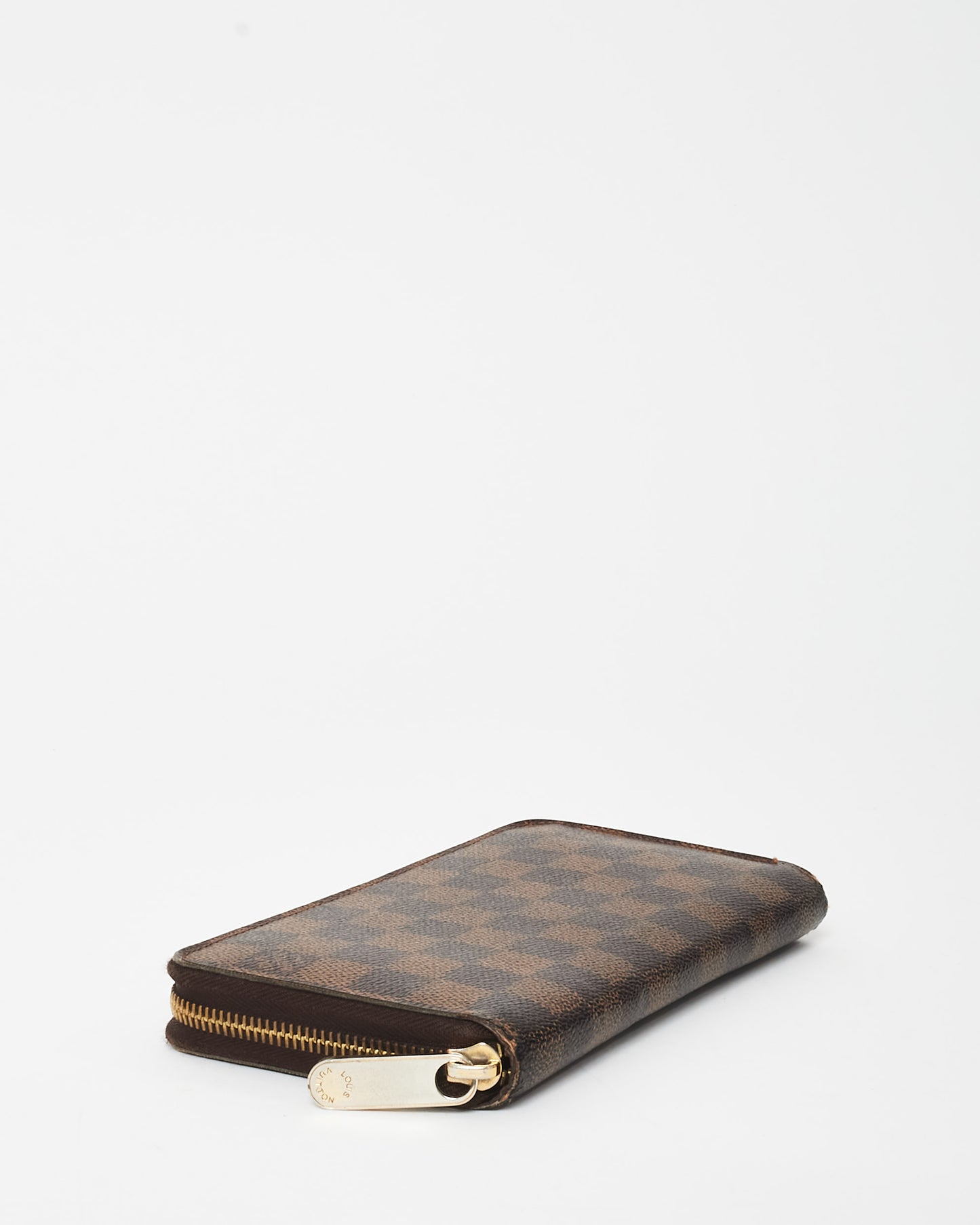 Louis Vuitton Damier Ebene Coated Canvas Long Zip Wallet