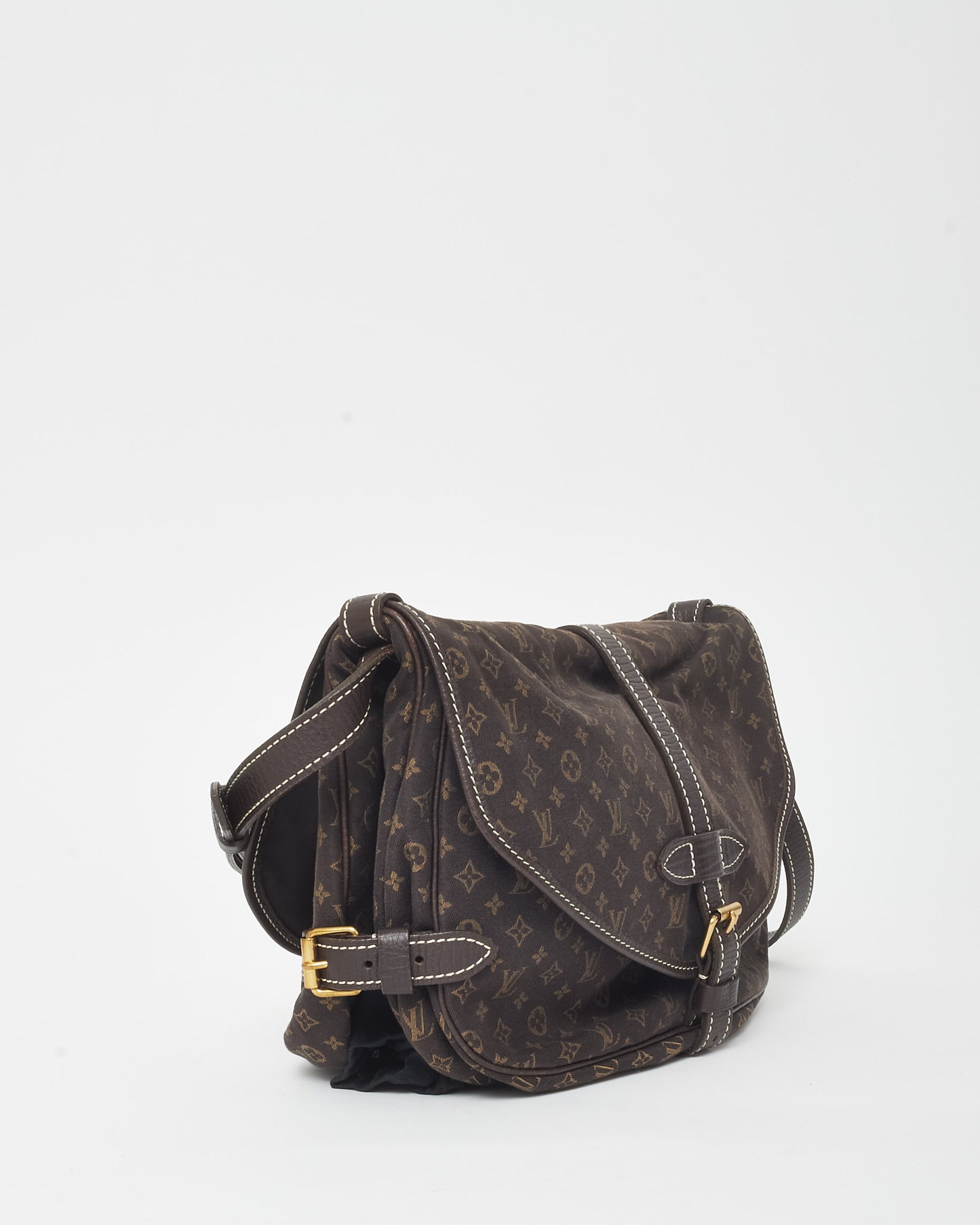 Louis Vuitton Brown Monogram Mini Lin Samur 30 Crossbody