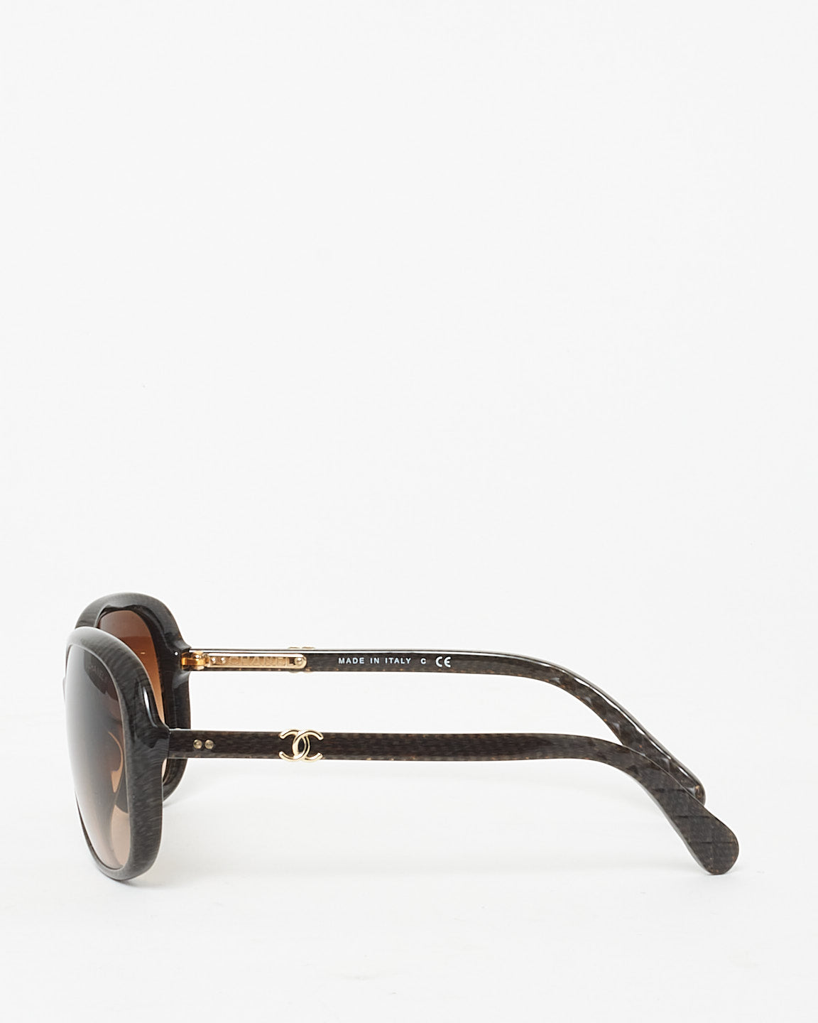 Chanel Brown Interlocking CC 5244 Oversized Sunglasses