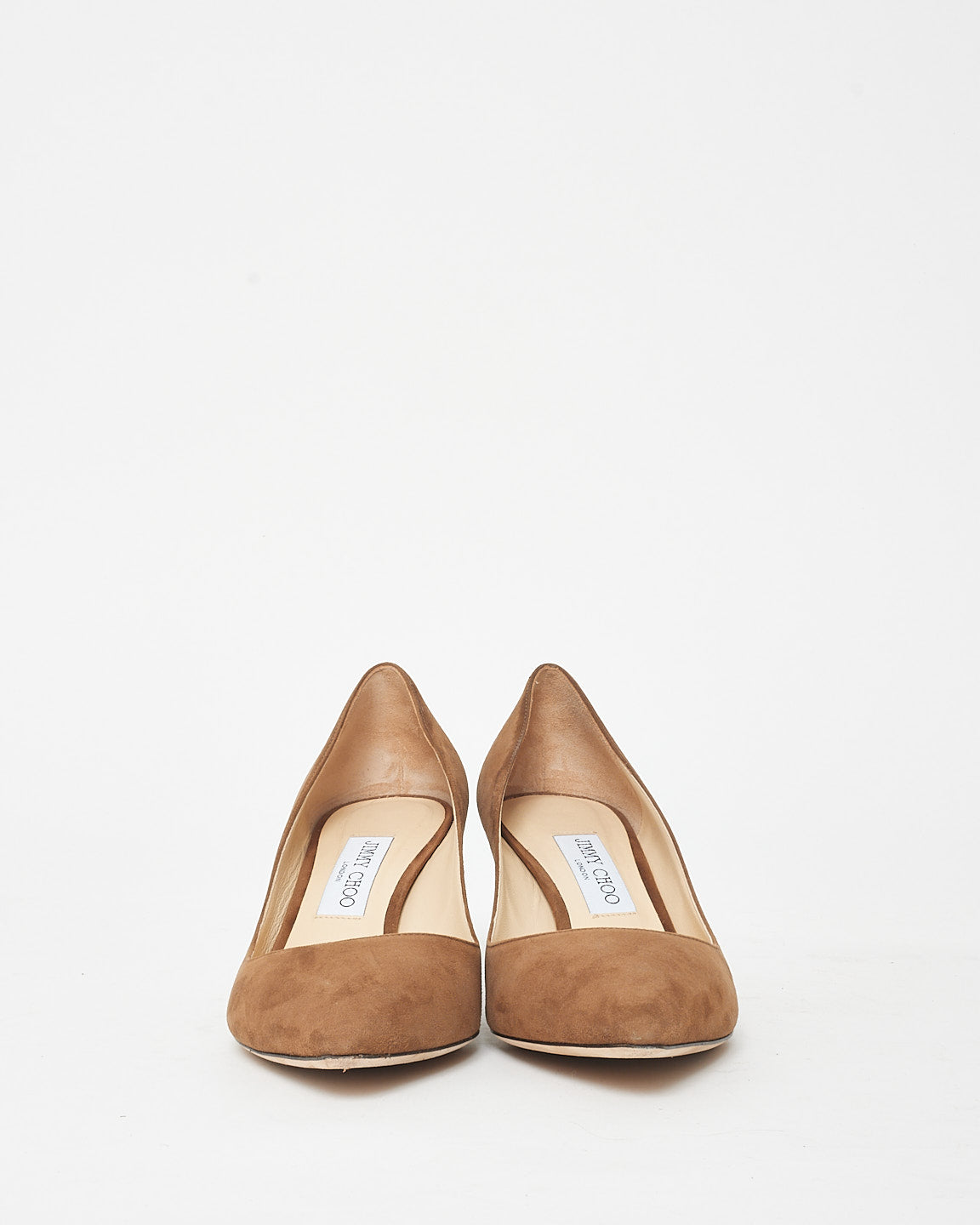 Jimmy Choo Brown Suede Romy 60 MM Pumps - 40