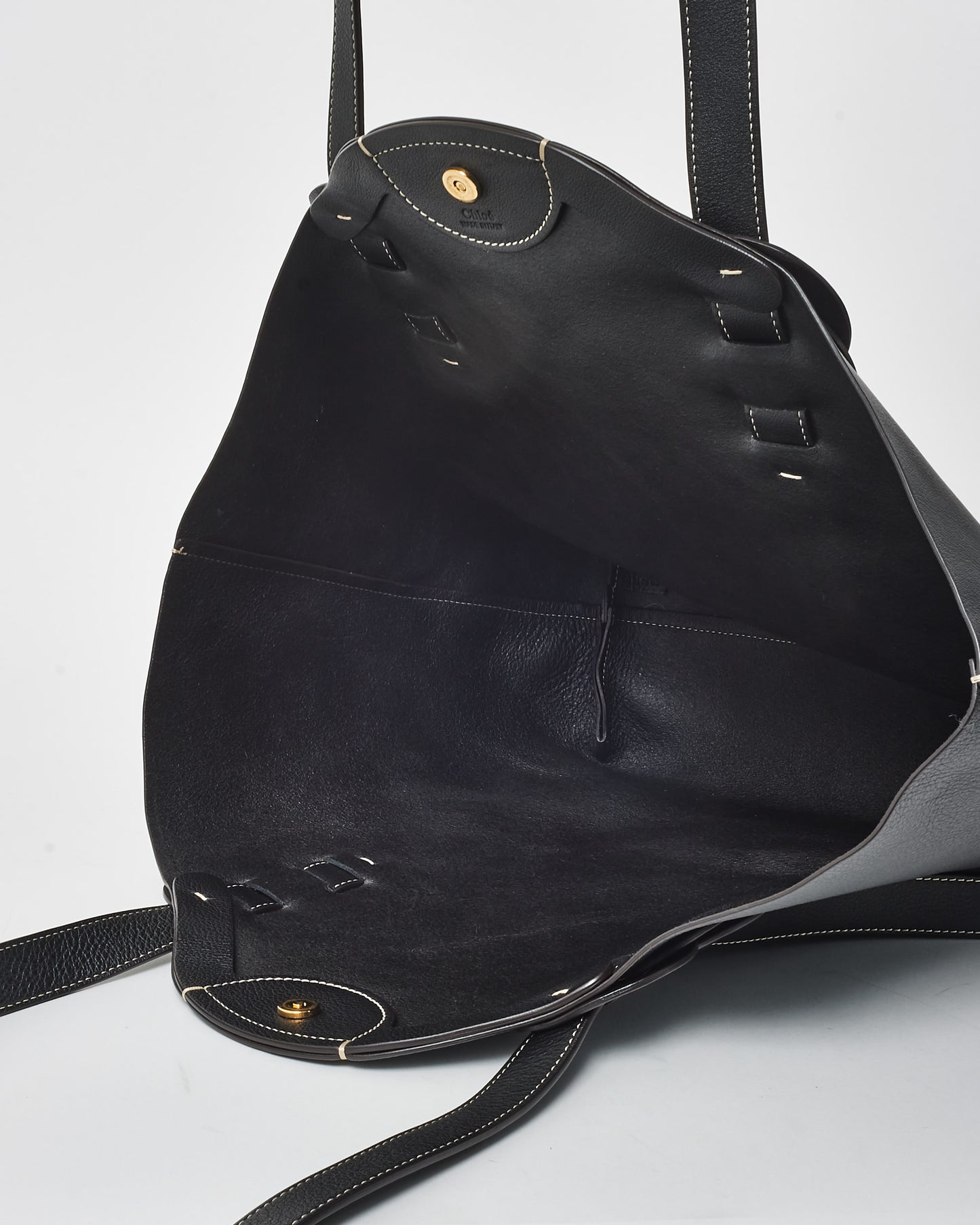 Chloe Black Leather Darryl Shoulder Bag