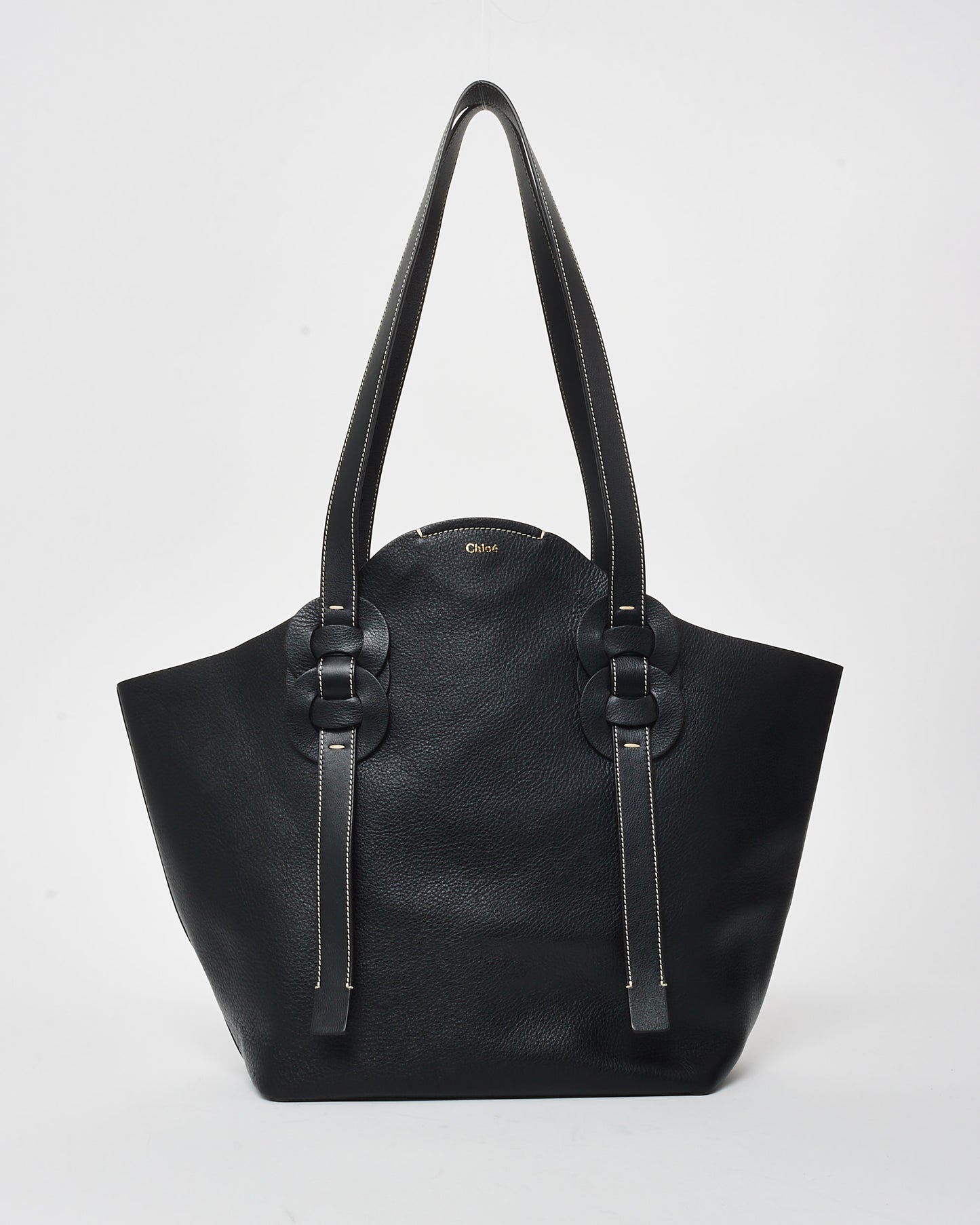 Chloe Black Leather Darryl Shoulder Bag