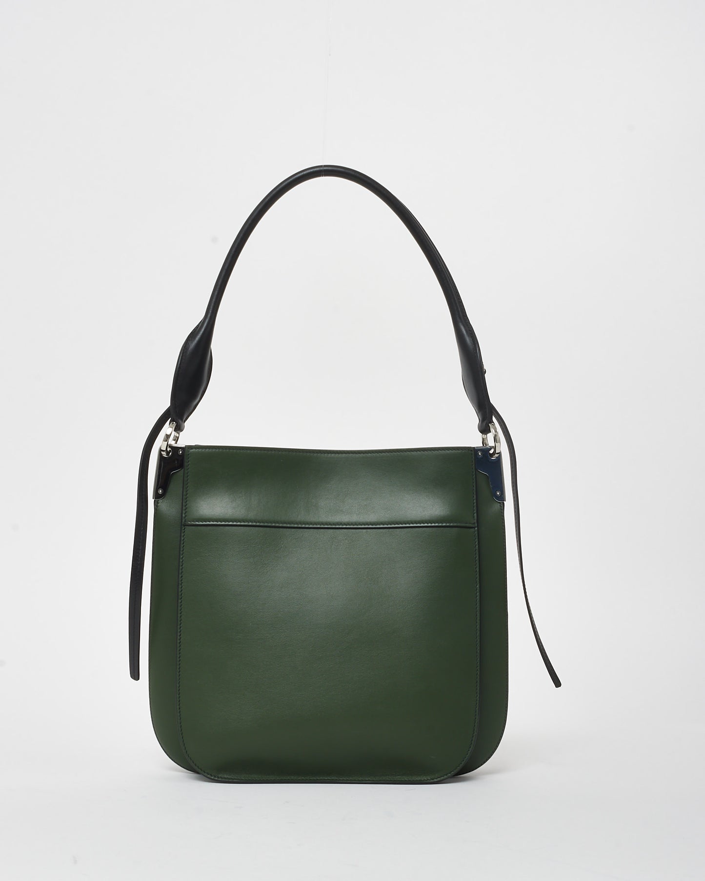 Prada Forest Green Leather Margit Shoulder Bag